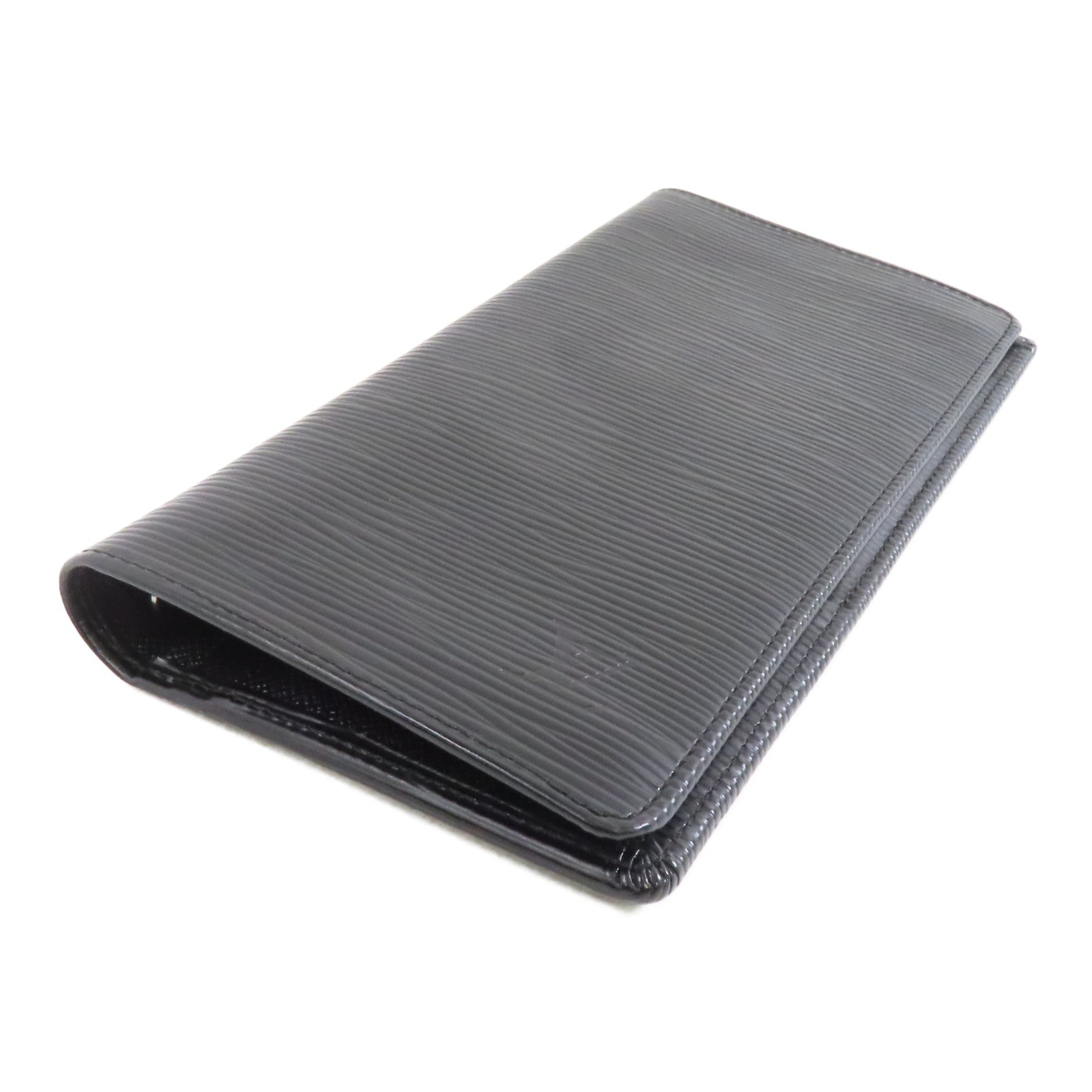 LOUIS VUITTON 【激減優惠】Epi Long Wallet銀扣長錢包黑色