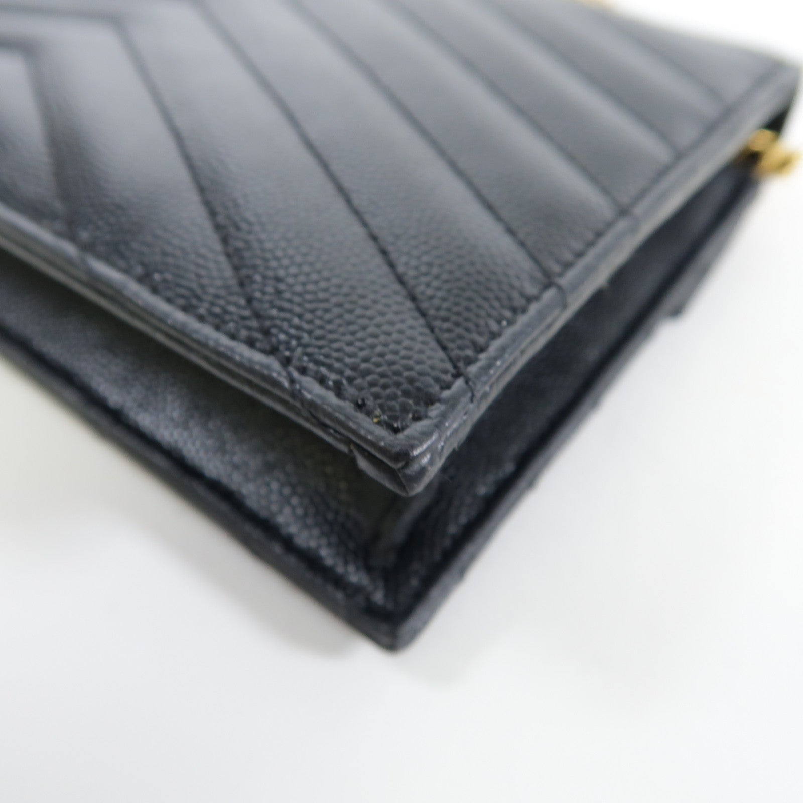 YVES SAINT LAURENT 牛皮皮革Shoulder Bag金扣鏈帶肩背袋