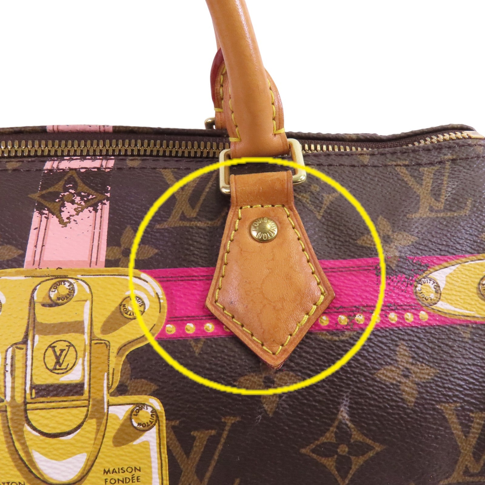LOUIS VUITTON Monogram Speedy Bandouliere 30 Summer Trunk金扣手挽肩背兩用袋