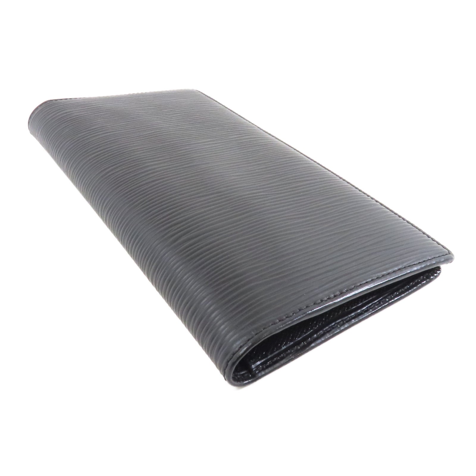 LOUIS VUITTON 【激減優惠】Epi Long Wallet銀扣長錢包黑色