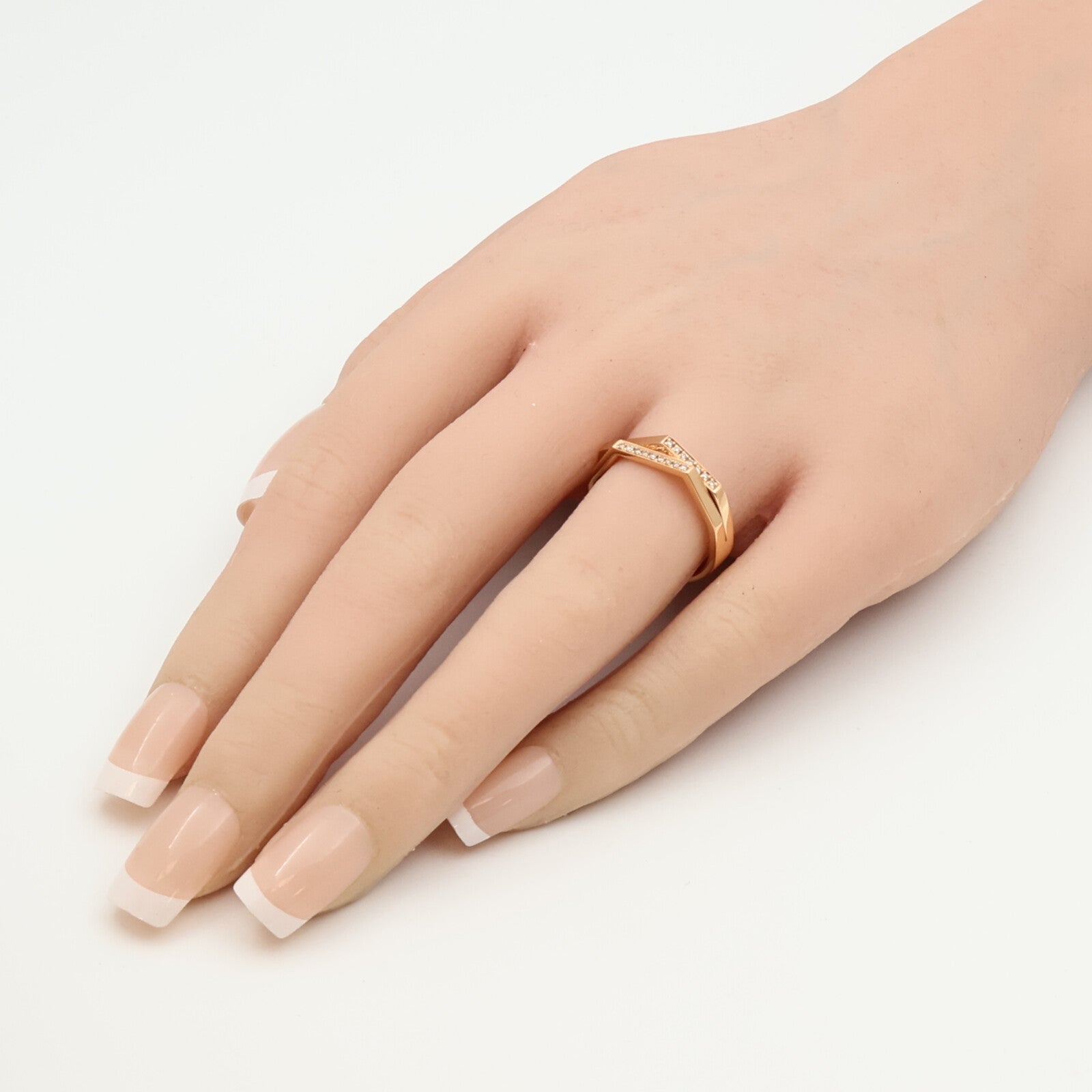 JEWELRY 18K玫瑰金Diamond Ring鑽石戒指US#6.75