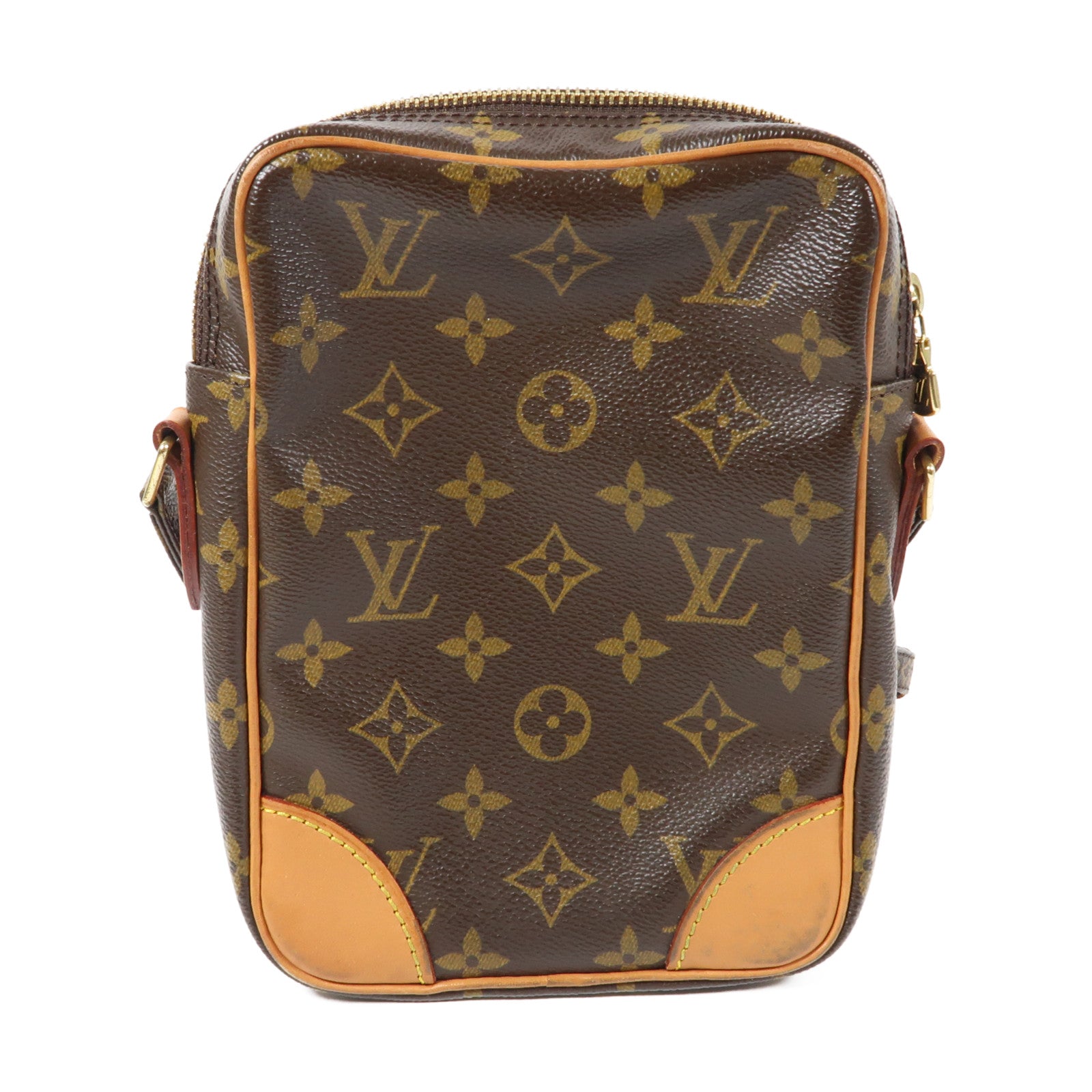 LOUIS VUITTON Monogram Danube金扣肩背袋啡色