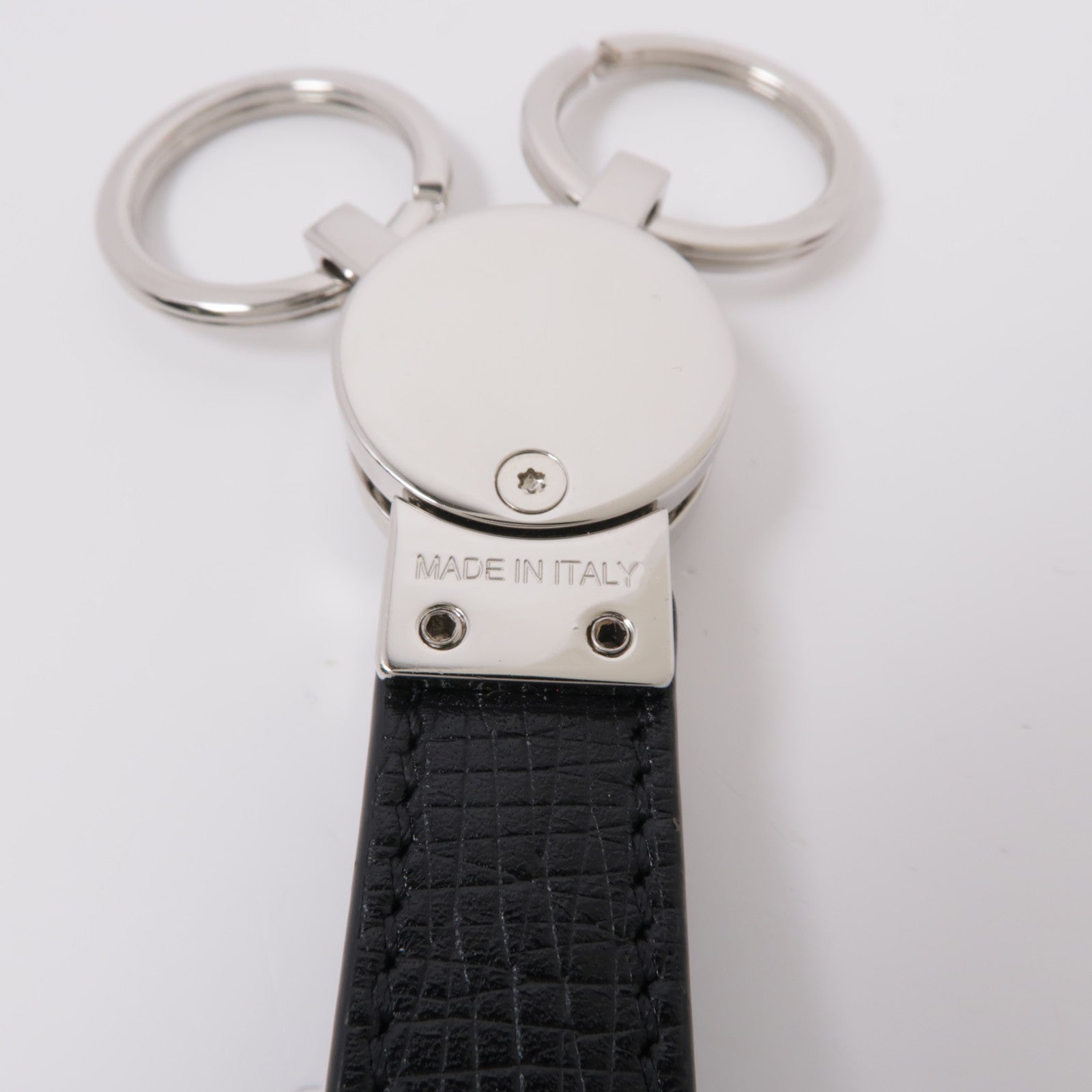 Salvatore Ferragamo 【激減優惠】牛皮皮革Key Ring銀扣鑰匙圈