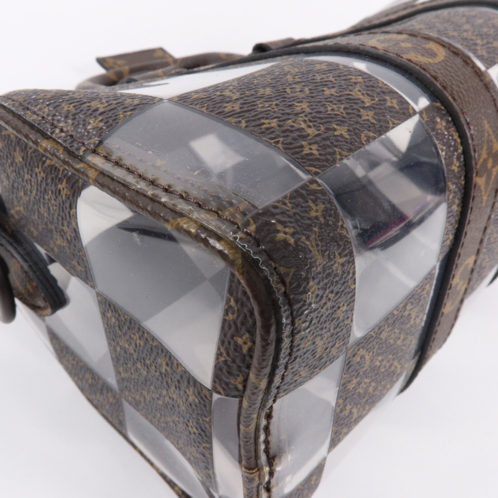LOUIS VUITTON Monogram Chess Keepall Bandoulie 25手挽肩背兩用袋