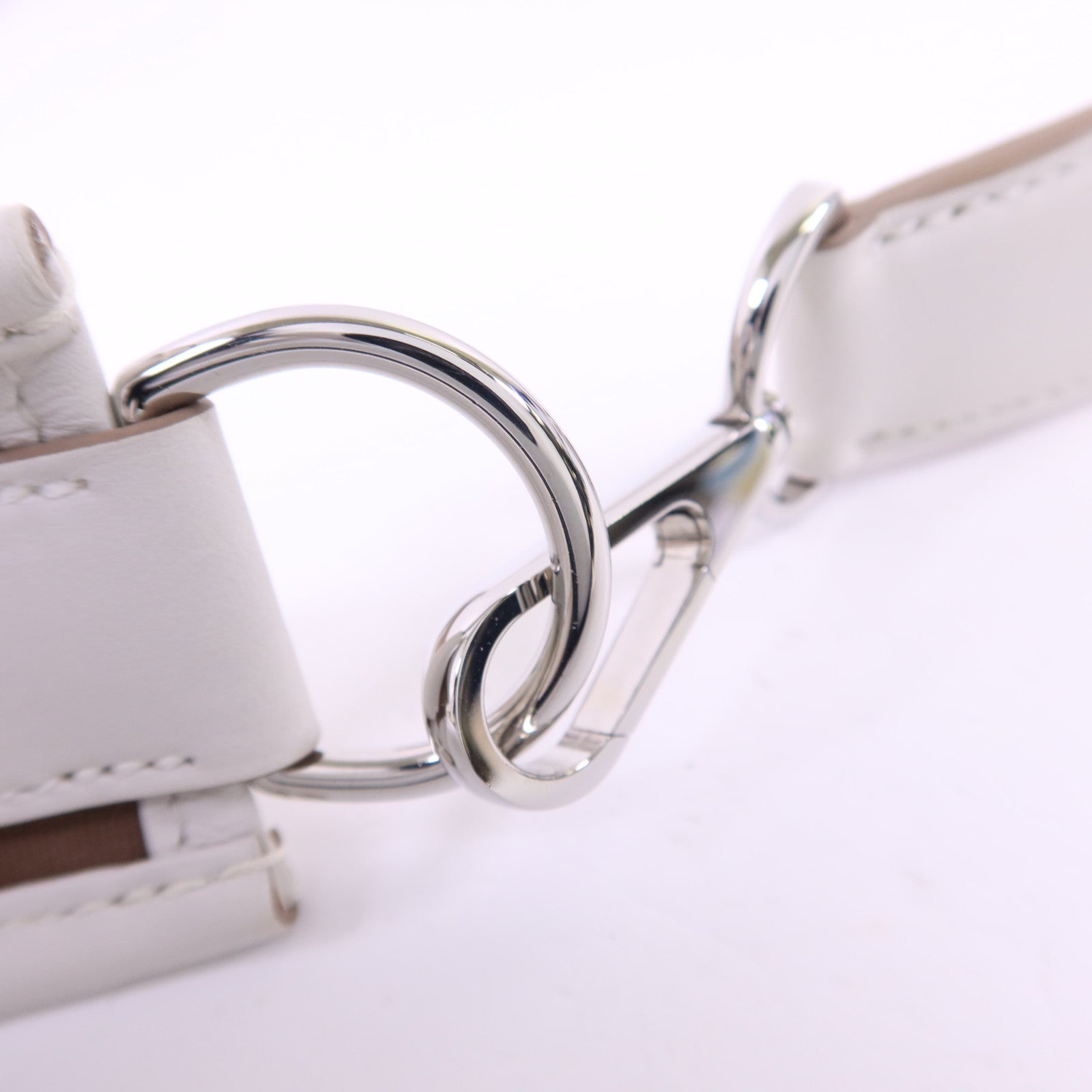 HERMES 帆布Evelyne PM銀扣肩背袋