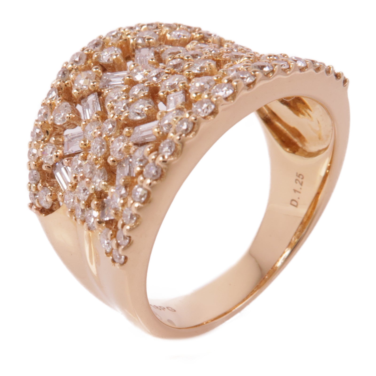 JEWELRY Diamond Ring 18K Pink Gold US#6