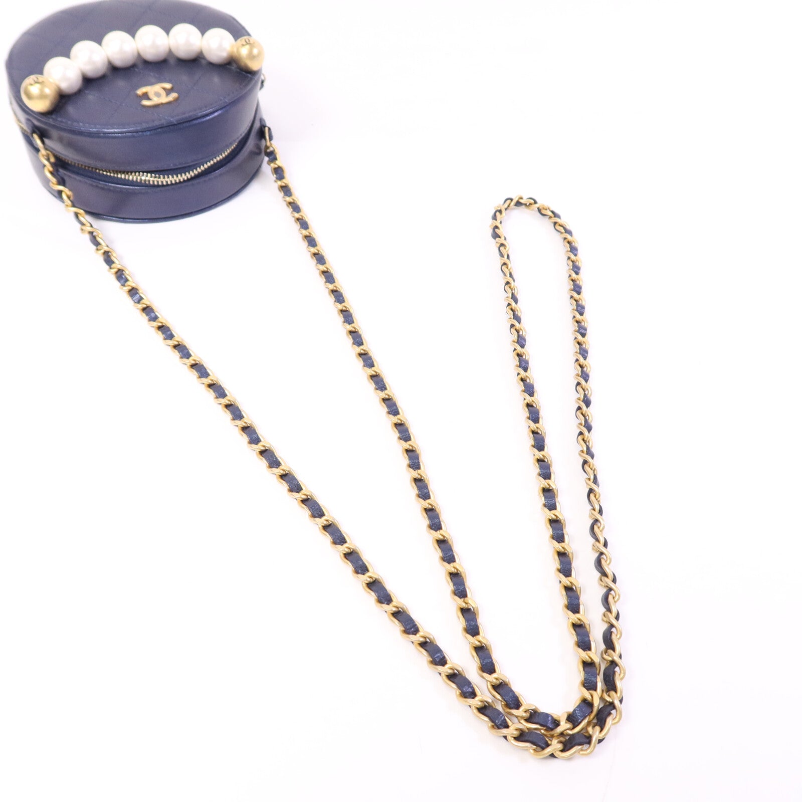 CHANEL 【激減優惠】牛皮皮革Chain Shoulder Bag金扣鏈帶肩背袋