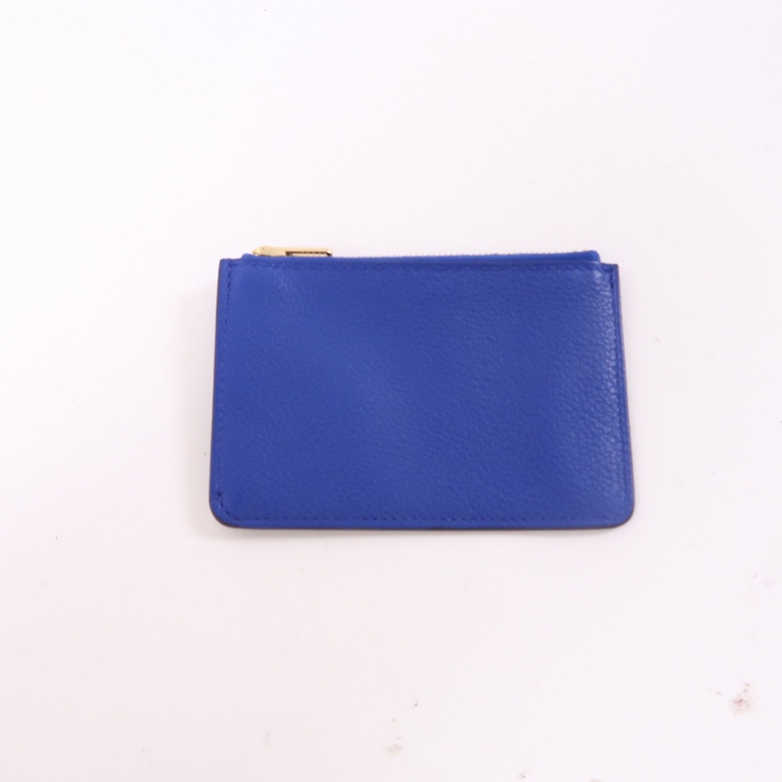 HERMES Evercolor皮革Rouis Slim銀扣錢包紫色