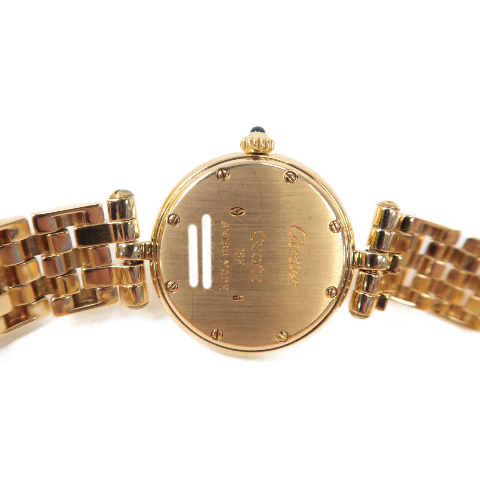 CARTIER Panthere SM 18K黃金手錶石英機芯米色