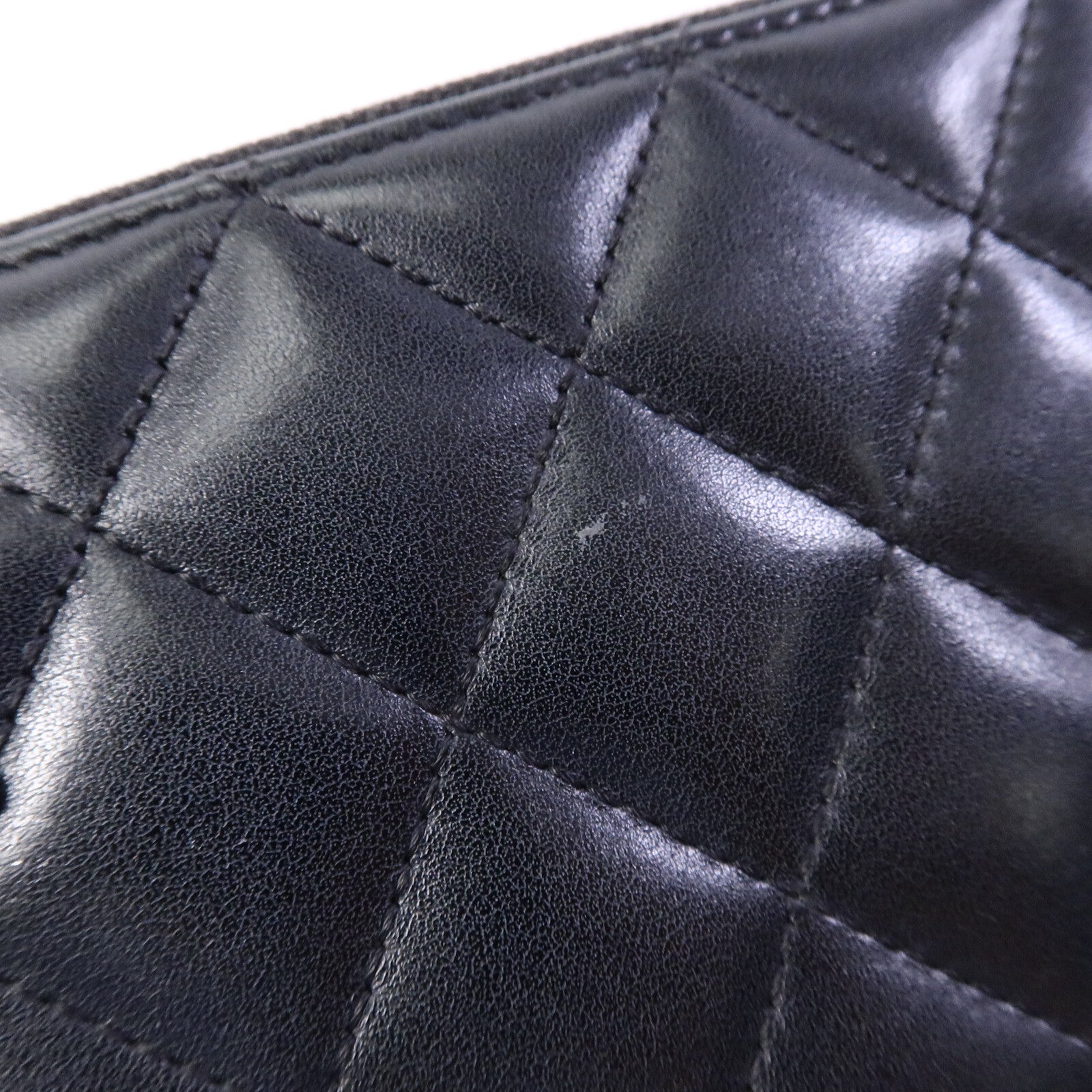 CHANEL 【激減優惠】牛皮皮革Cambon Zipper Long Wallet長錢包