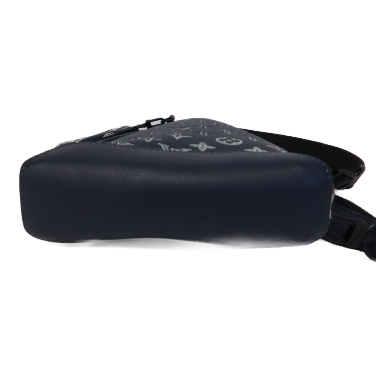 LOUIS VUITTON Monogram Duo Slingbag肩背袋深藍色