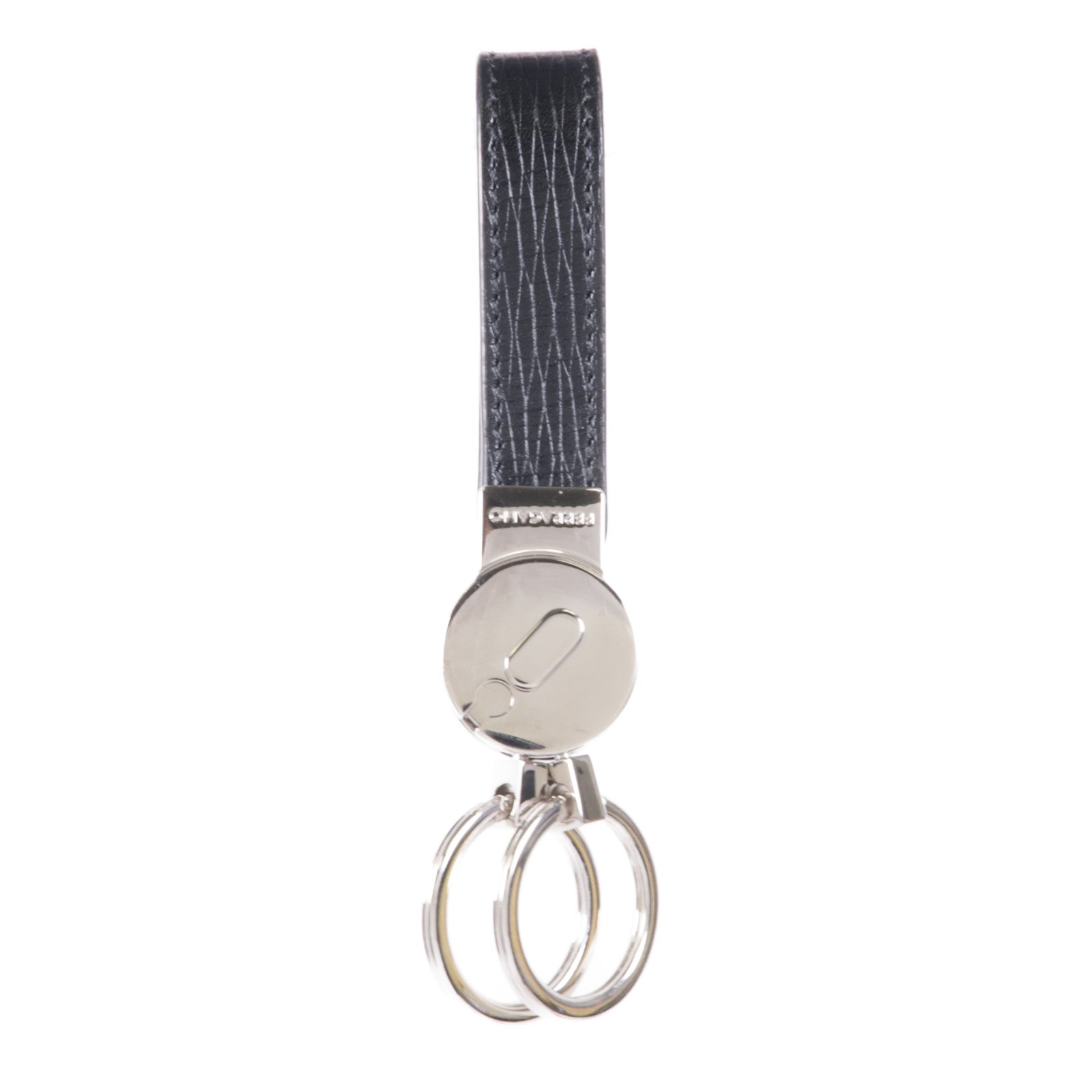 Salvatore Ferragamo 【激減優惠】牛皮皮革Key Ring銀扣鑰匙圈