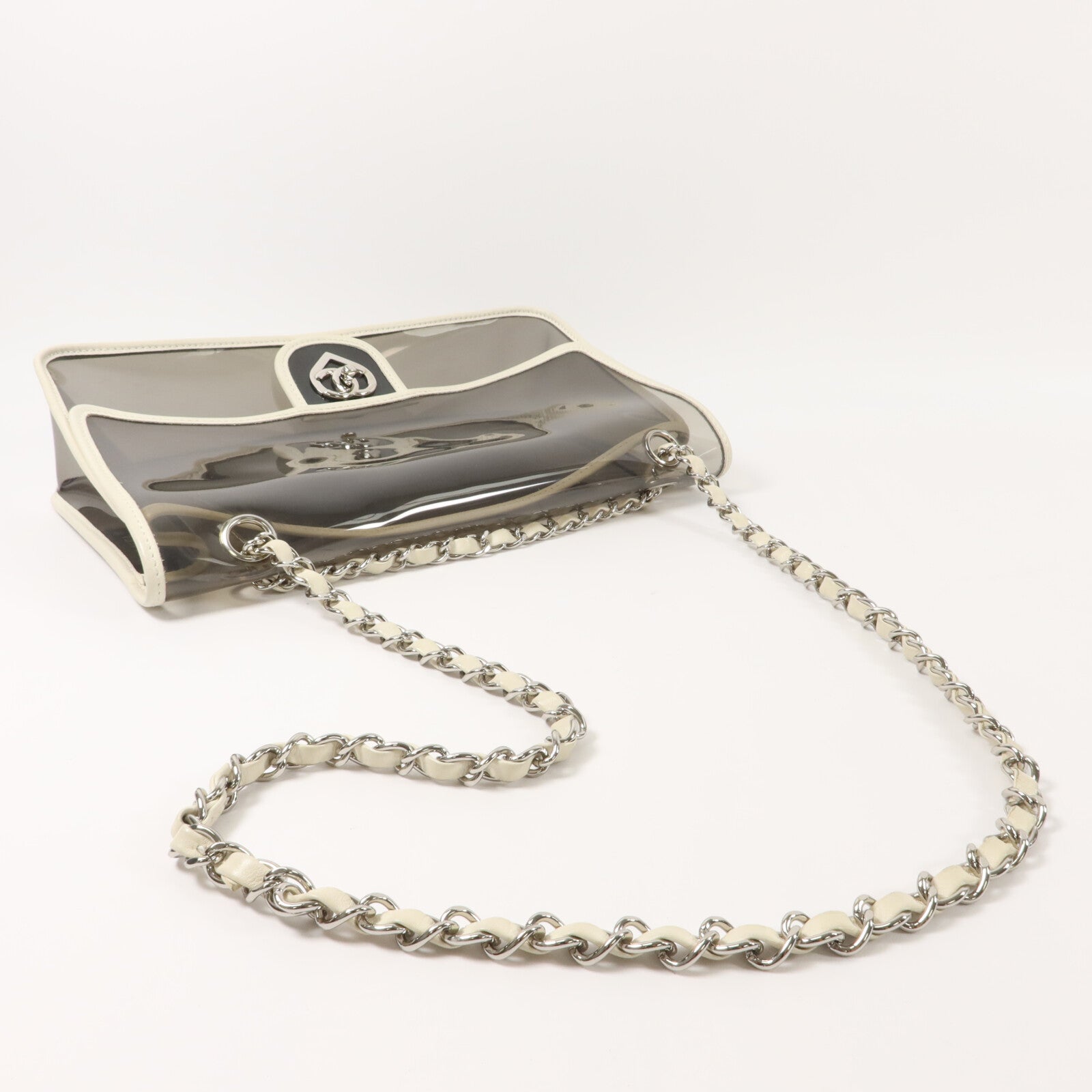 CHANEL PVC Chain Shoulder Bag鏈帶肩背袋