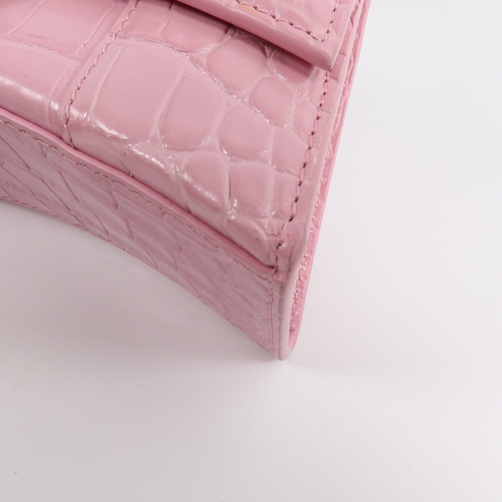 BALENCIAGA 牛皮皮革Hourglass XS Handbag手挽肩背兩用袋