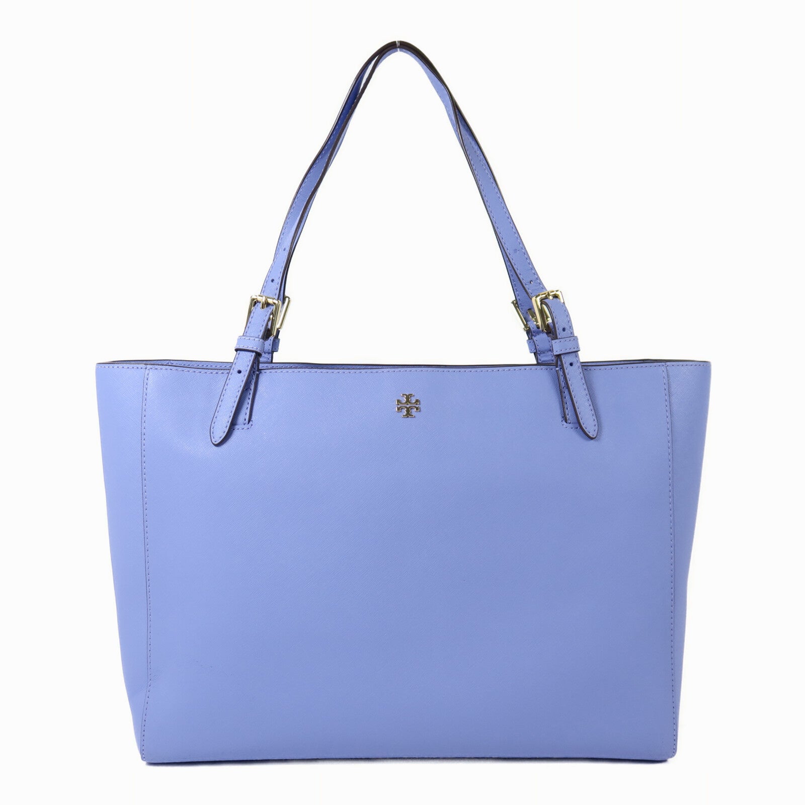 Tory Burch Saffiano皮革Emerson金扣手挽袋