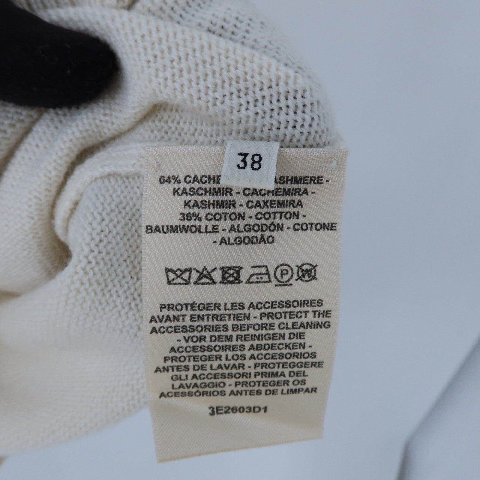 HERMES Cashmere/Cotton Knit針織