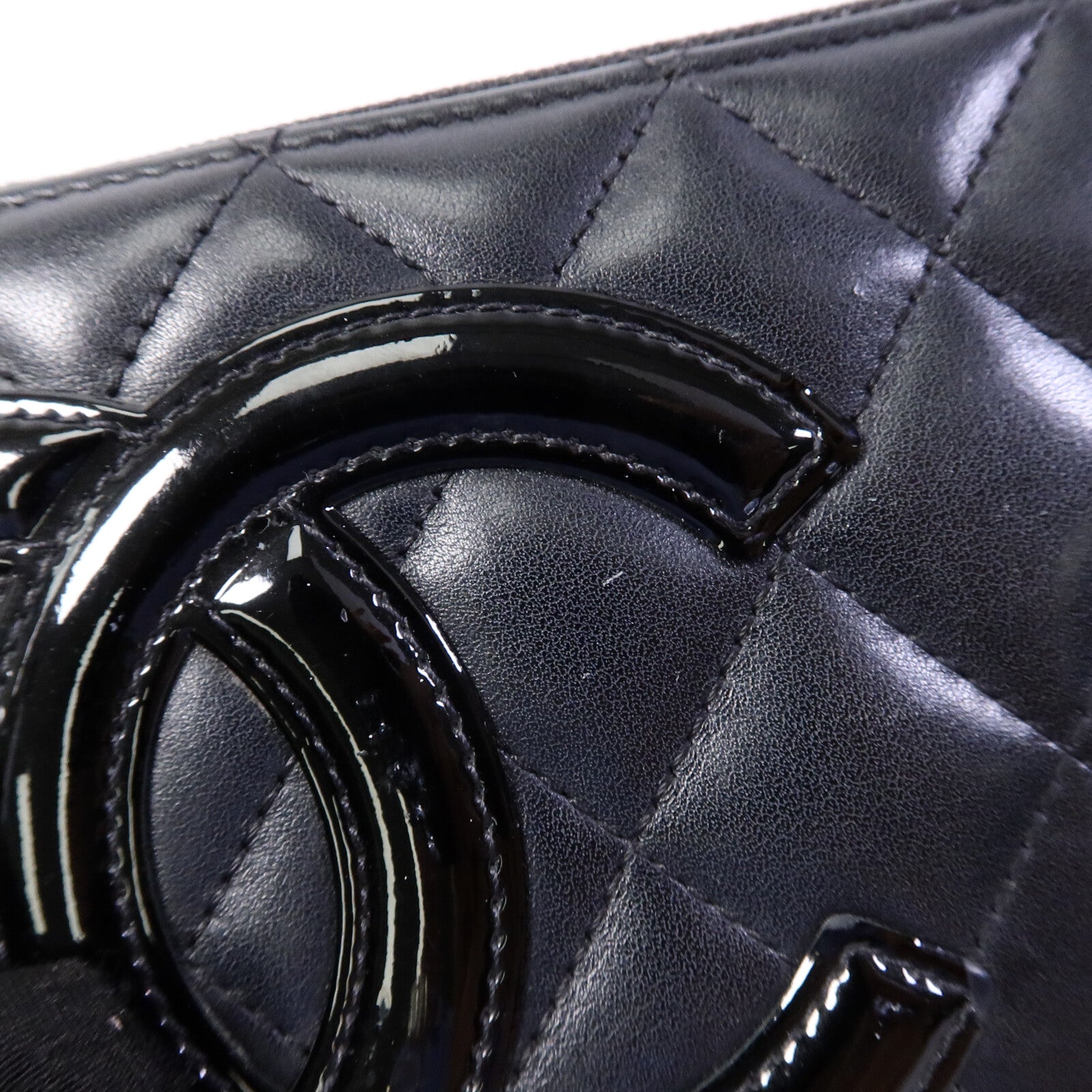 CHANEL 牛皮皮革Cambon Zipper Long Wallet長錢包