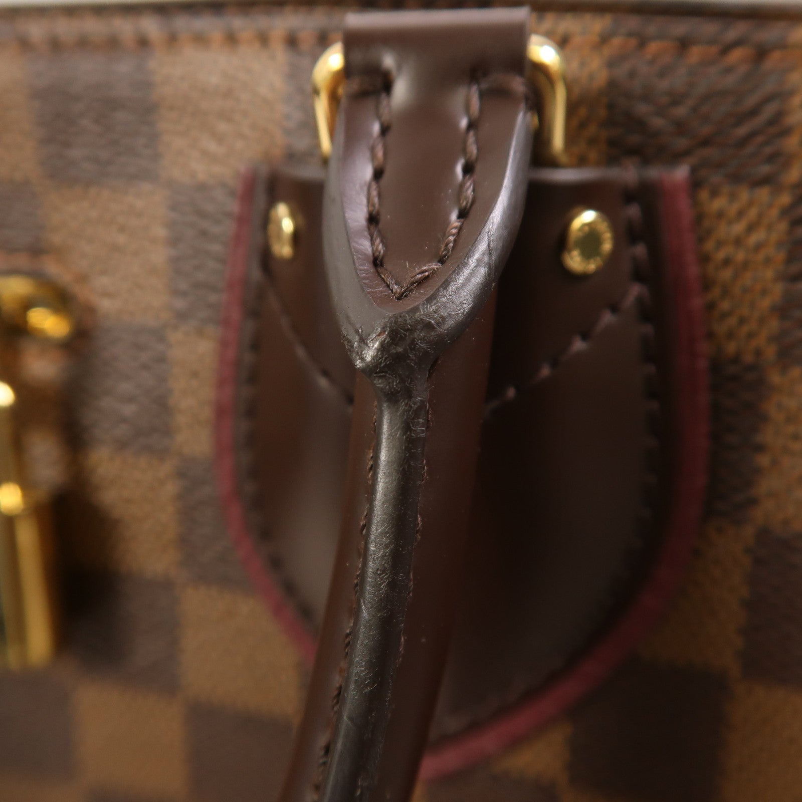 LOUIS VUITTON 【激減優惠】Damier Normandy金扣手挽肩背兩用袋
