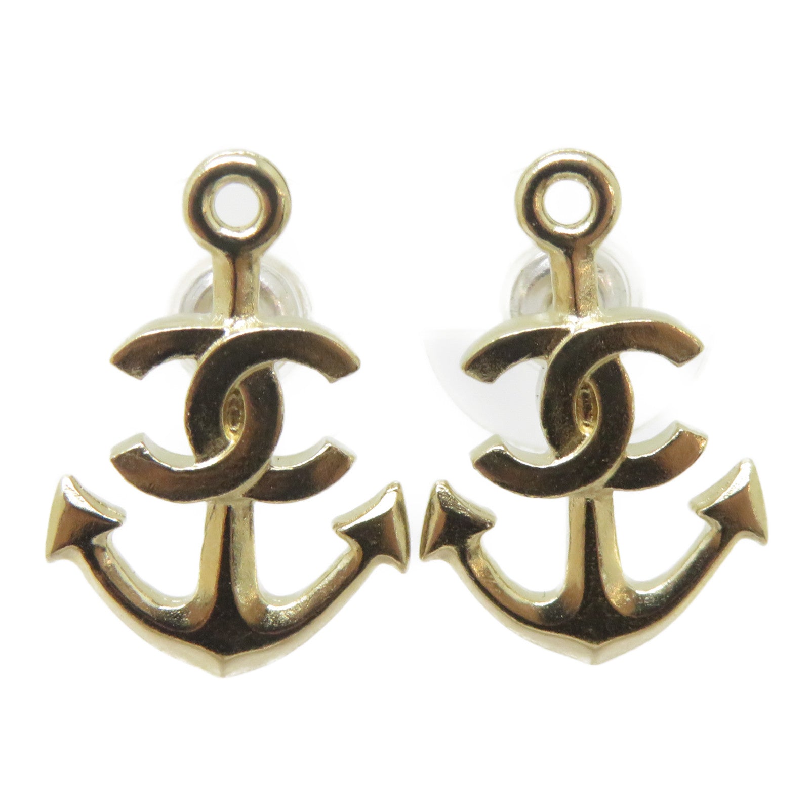 CHANEL 金屬Earrings耳環金色