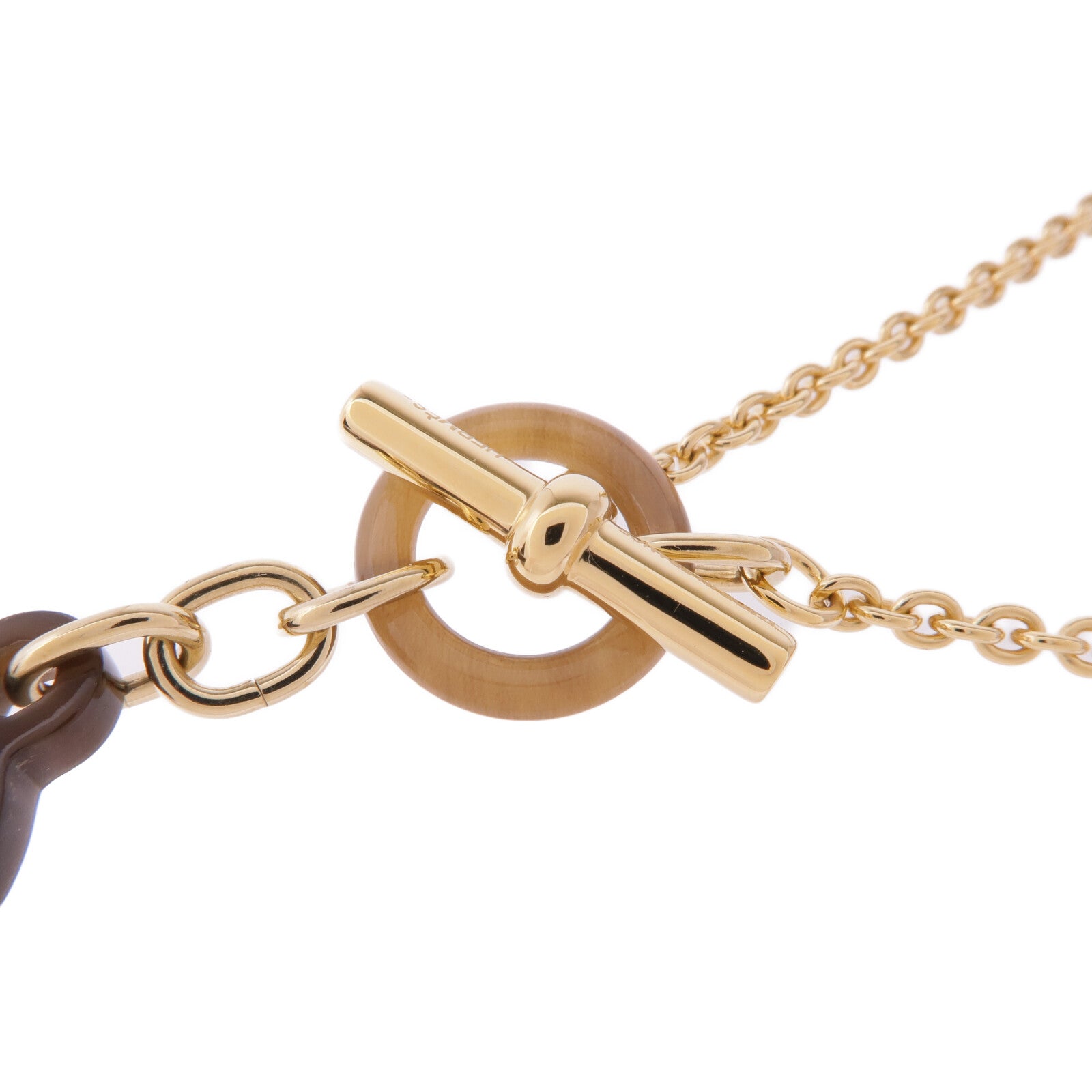 HERMES 金屬/水牛角Necklace項鍊