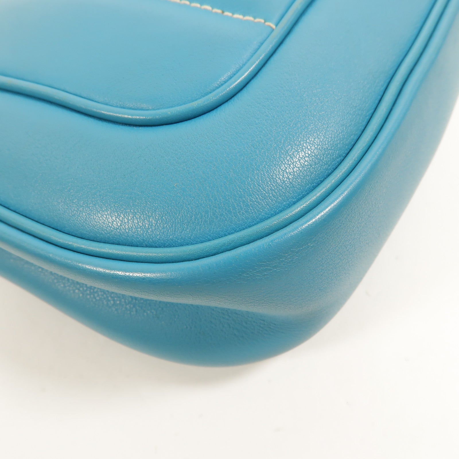 HERMES Swift皮革Berline Mini肩背袋Blue Paon