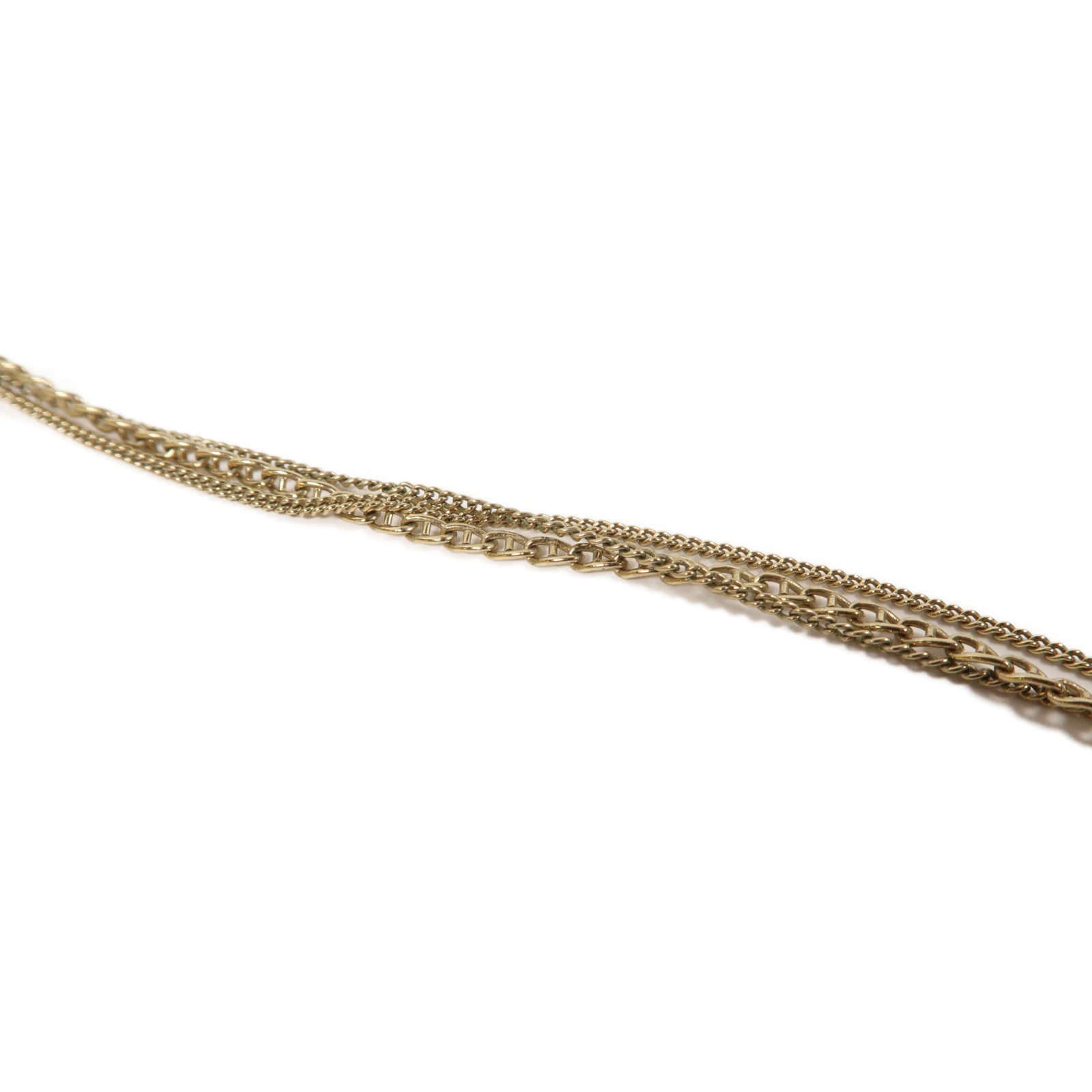 CHANEL 金屬Necklace項鍊金色
