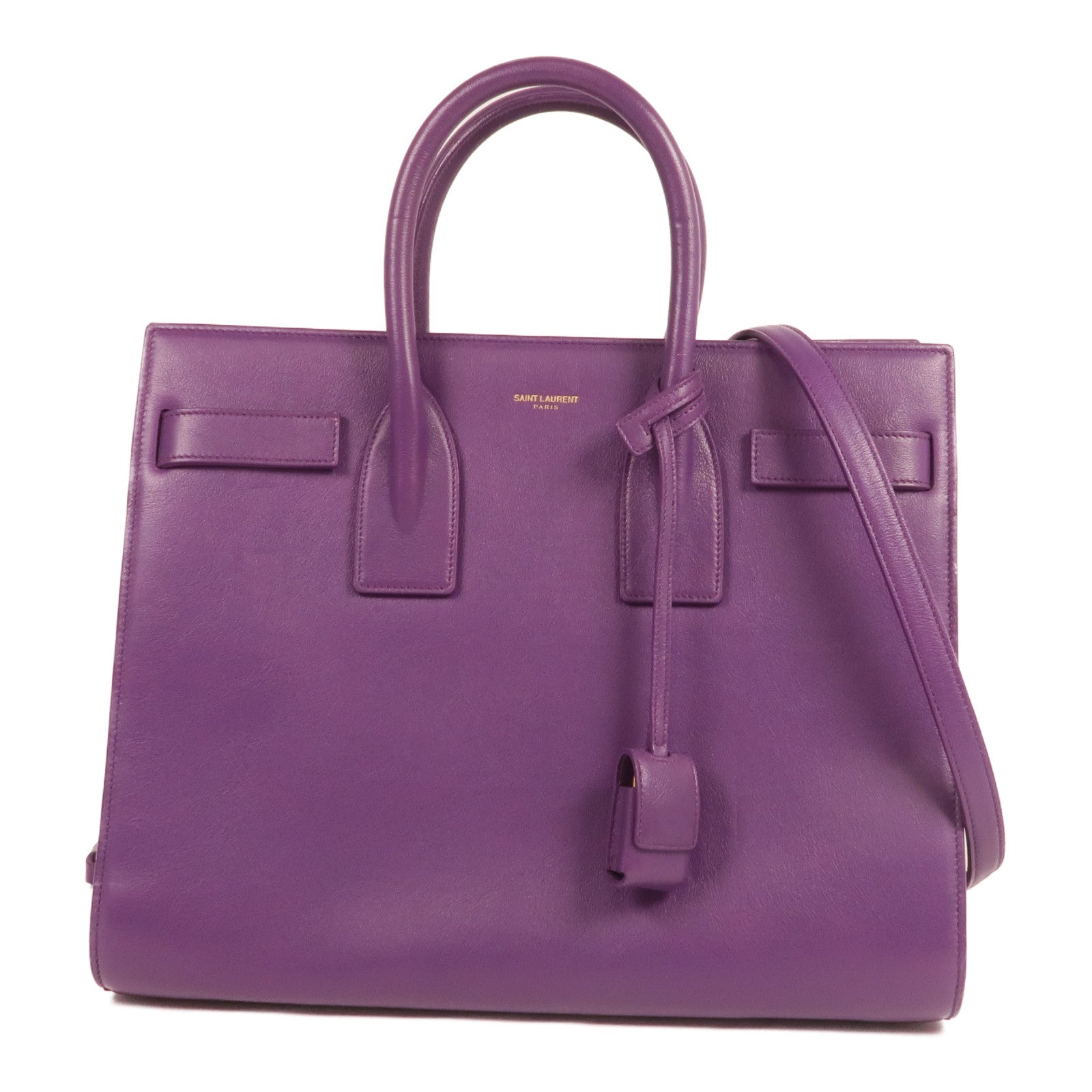 SAINT LAURENT 牛皮皮革Sac De Jour金扣手挽肩背兩用袋