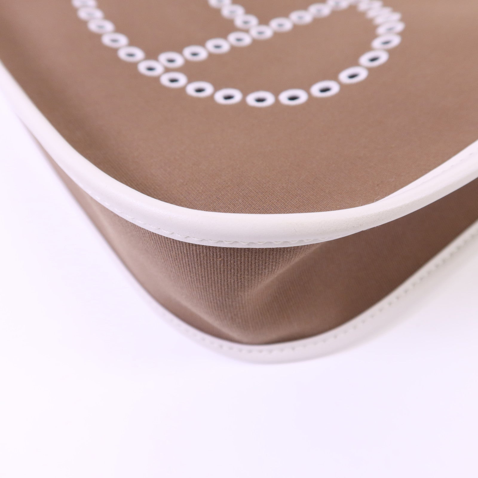 HERMES 帆布Evelyne PM銀扣肩背袋
