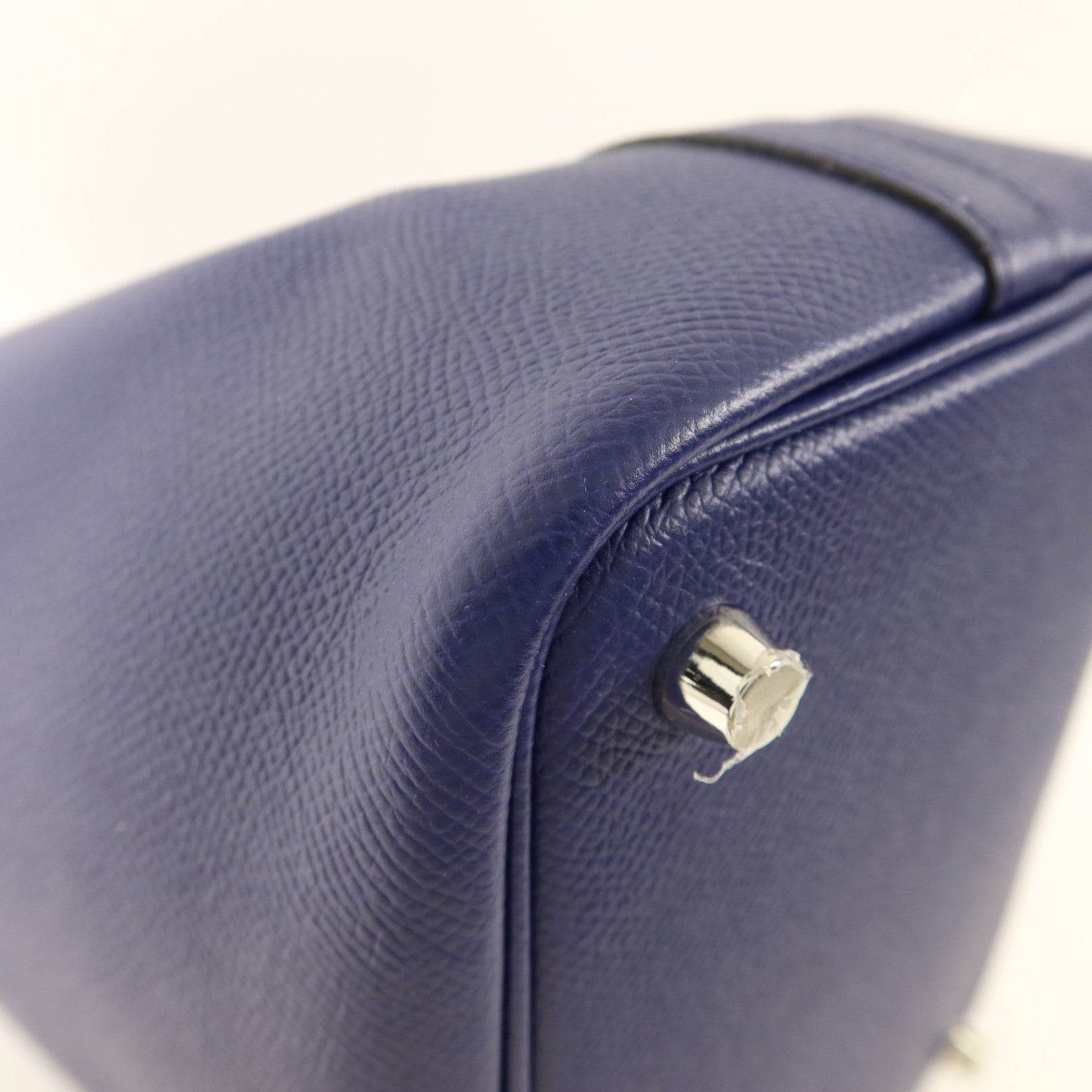 HERMES Epsom皮革Picotin Lock 18銀扣手挽袋Bleu Encre