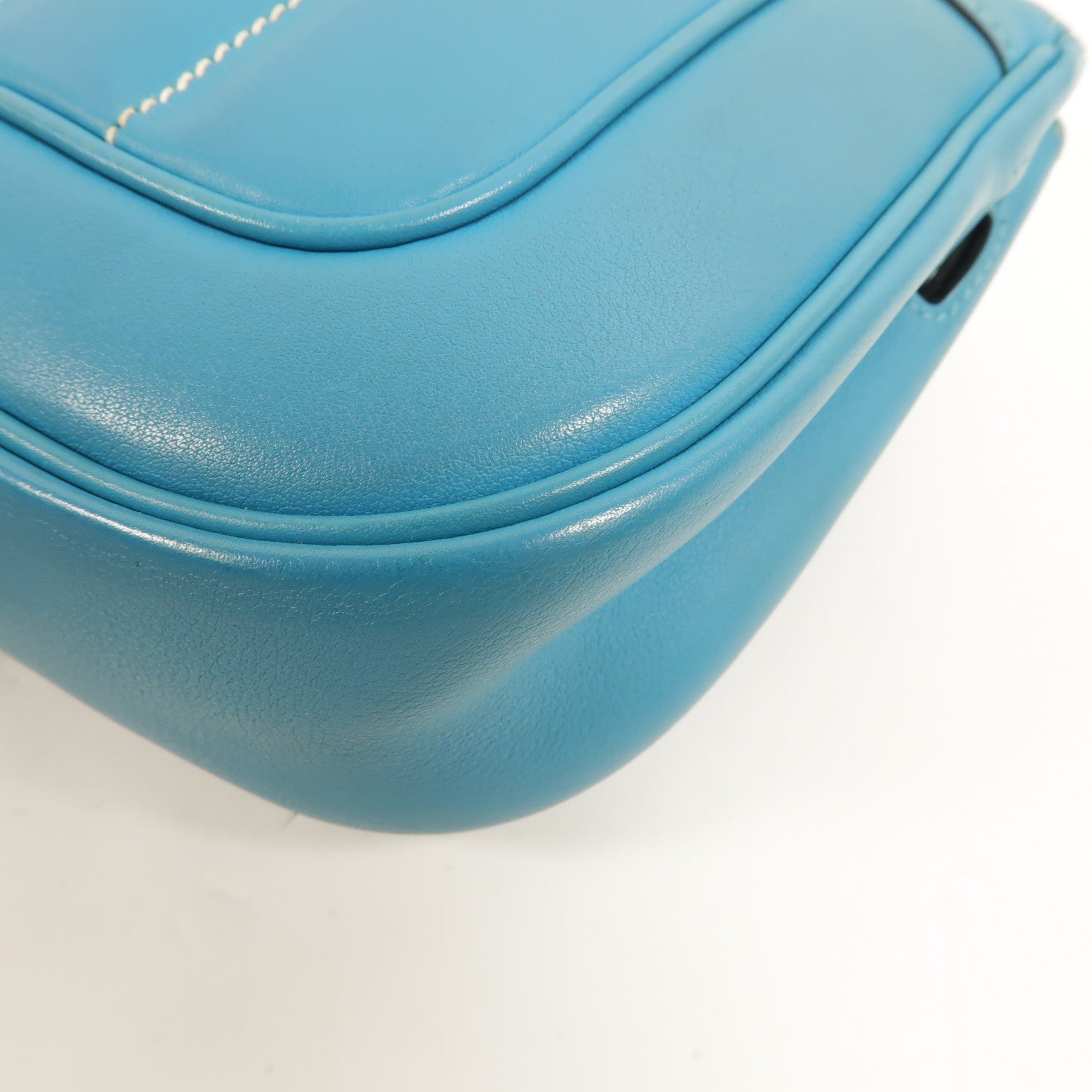 HERMES Swift皮革Berline Mini肩背袋Blue Paon