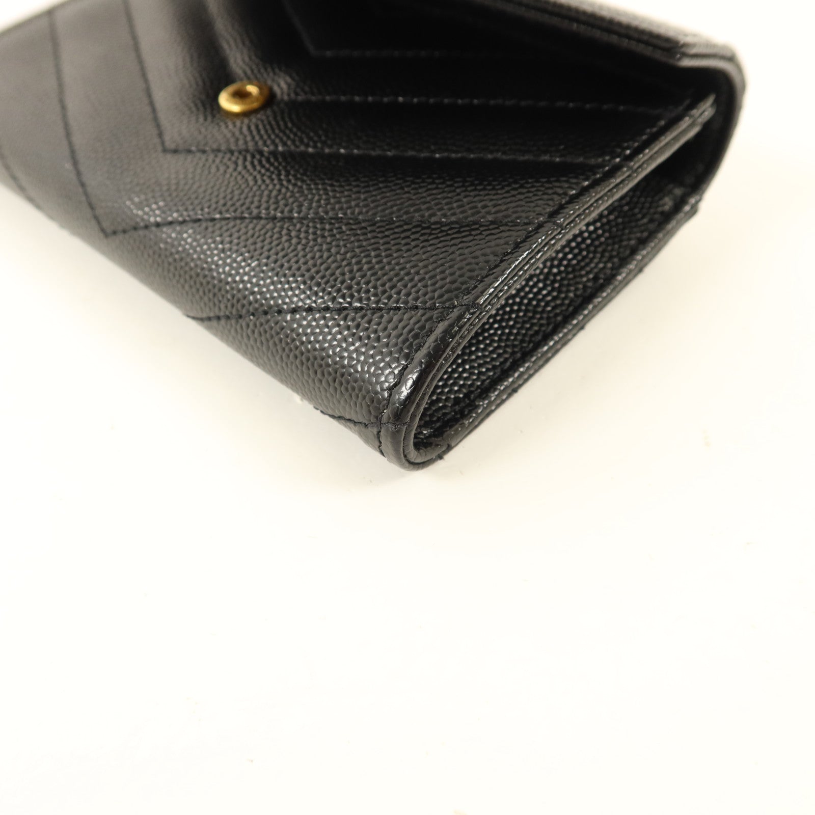 SAINT LAURENT 牛皮皮革Cassandre Matelasse Small Wallet錢包