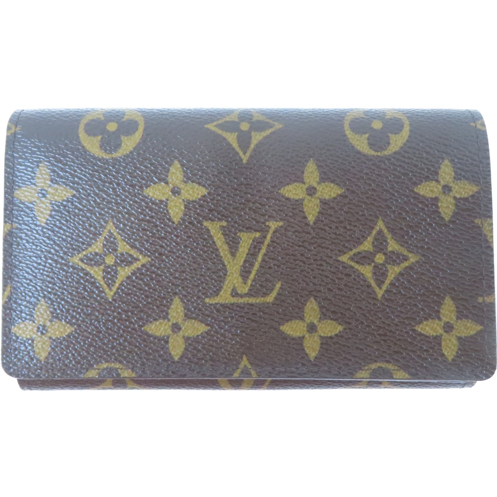 LOUIS VUITTON Monogram Portafeiulle Tresor Wallet金扣錢包啡色