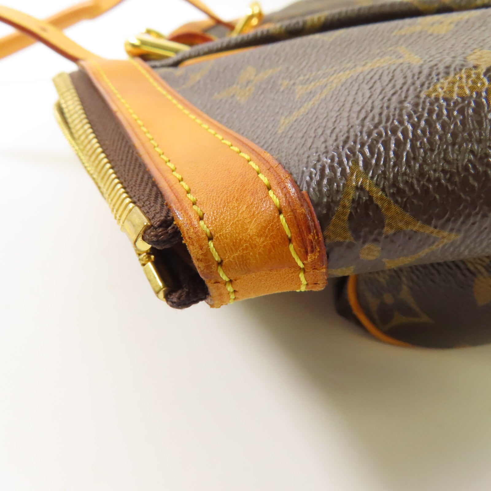 LOUIS VUITTON Monogram Tivoli GM金扣肩背袋棕色