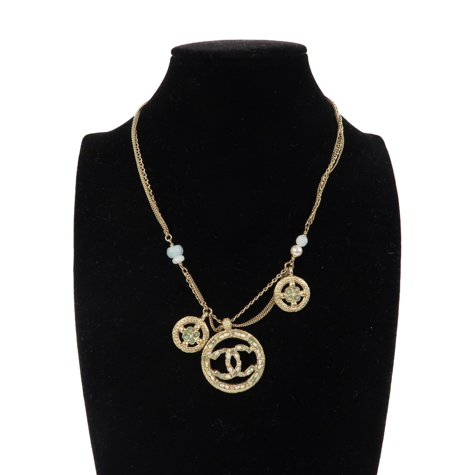 CHANEL 金屬Necklace項鍊金色