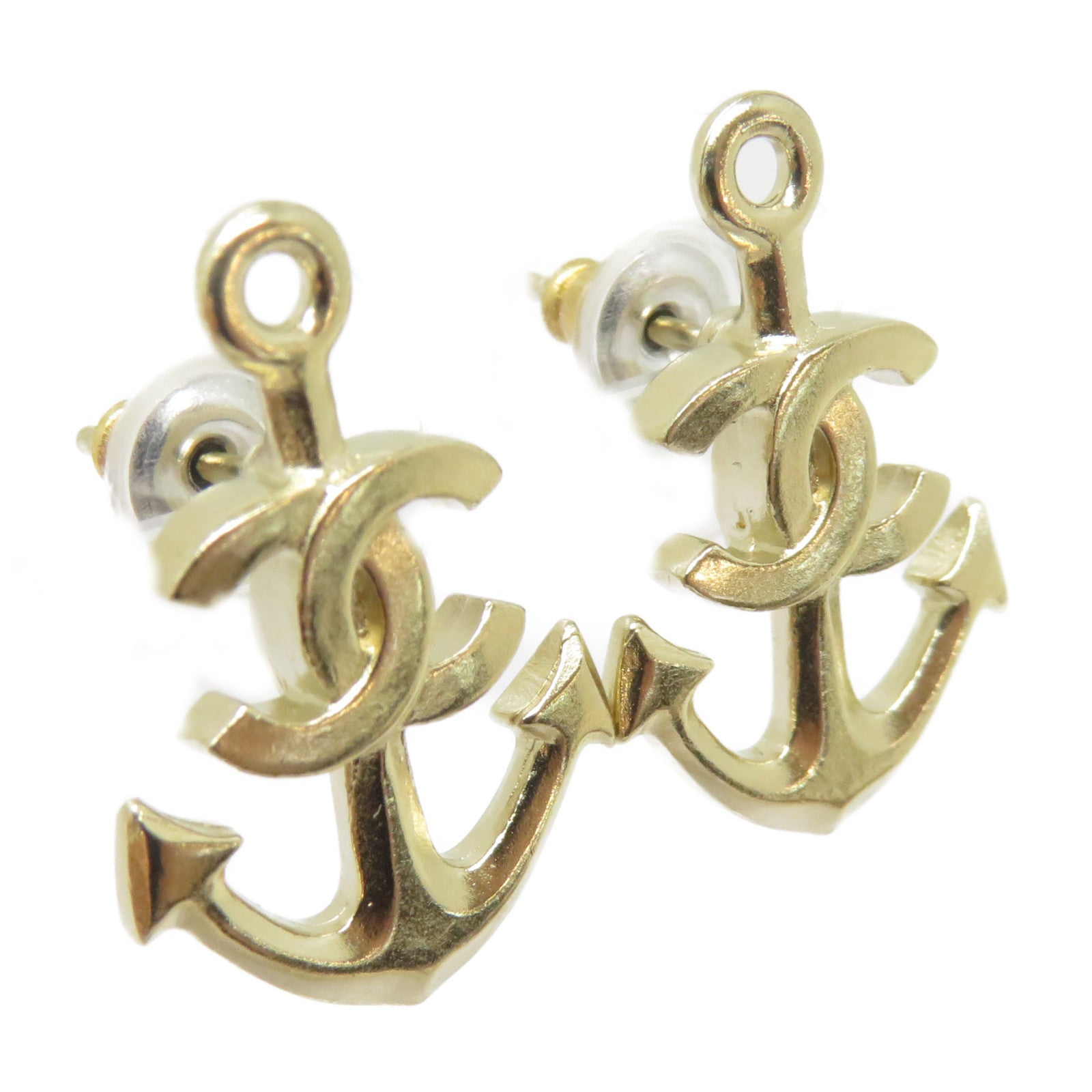 CHANEL 金屬Earrings耳環金色