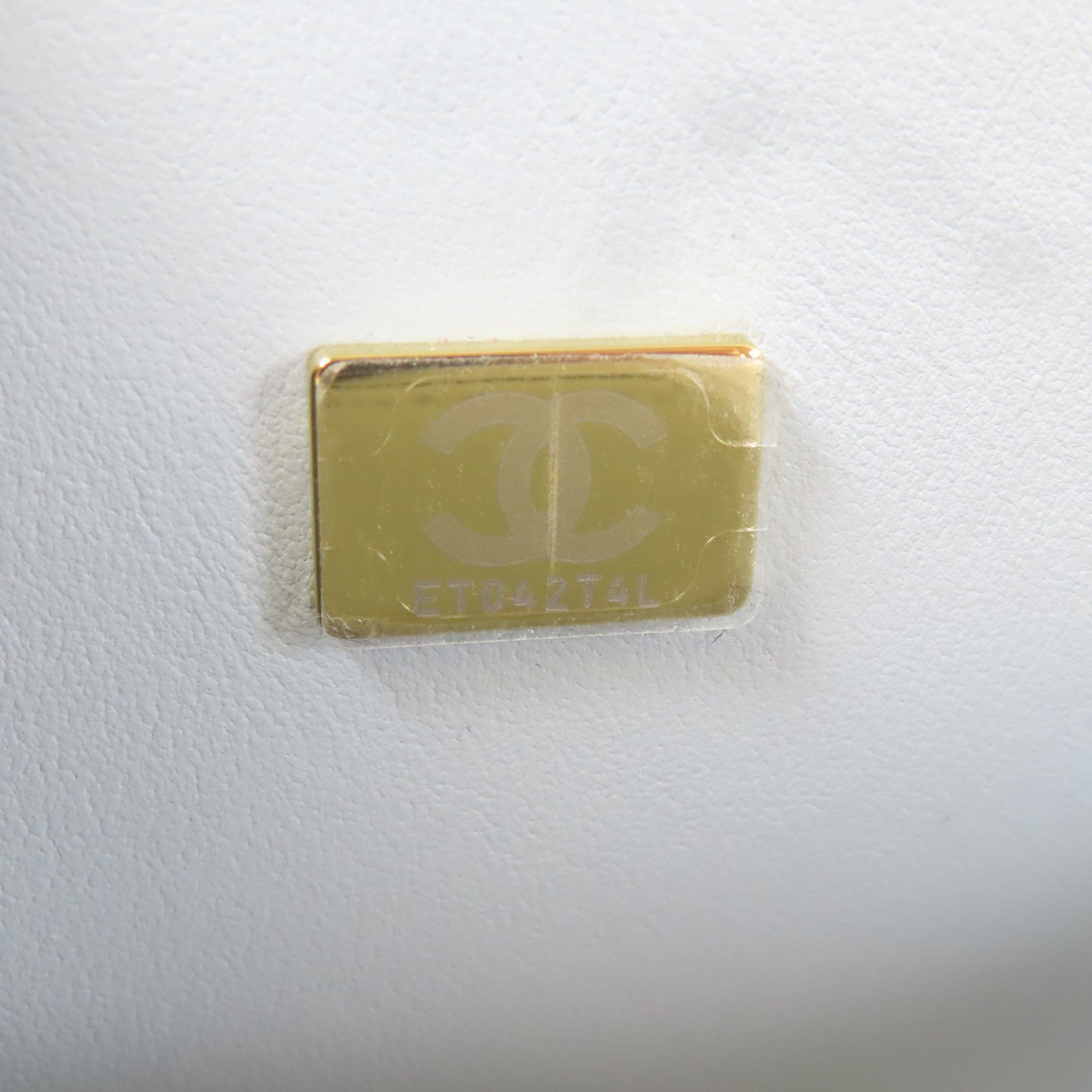 CHANEL 【激減優惠】斜紋Caviar皮革Boy金扣肩背袋灰色