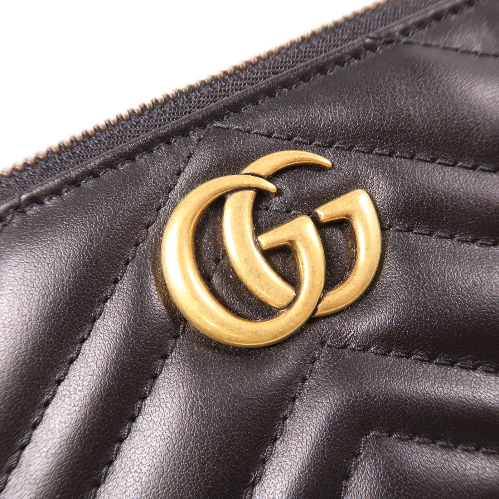 GUCCI 【激減優惠】牛皮皮革Marmont金扣肩背袋