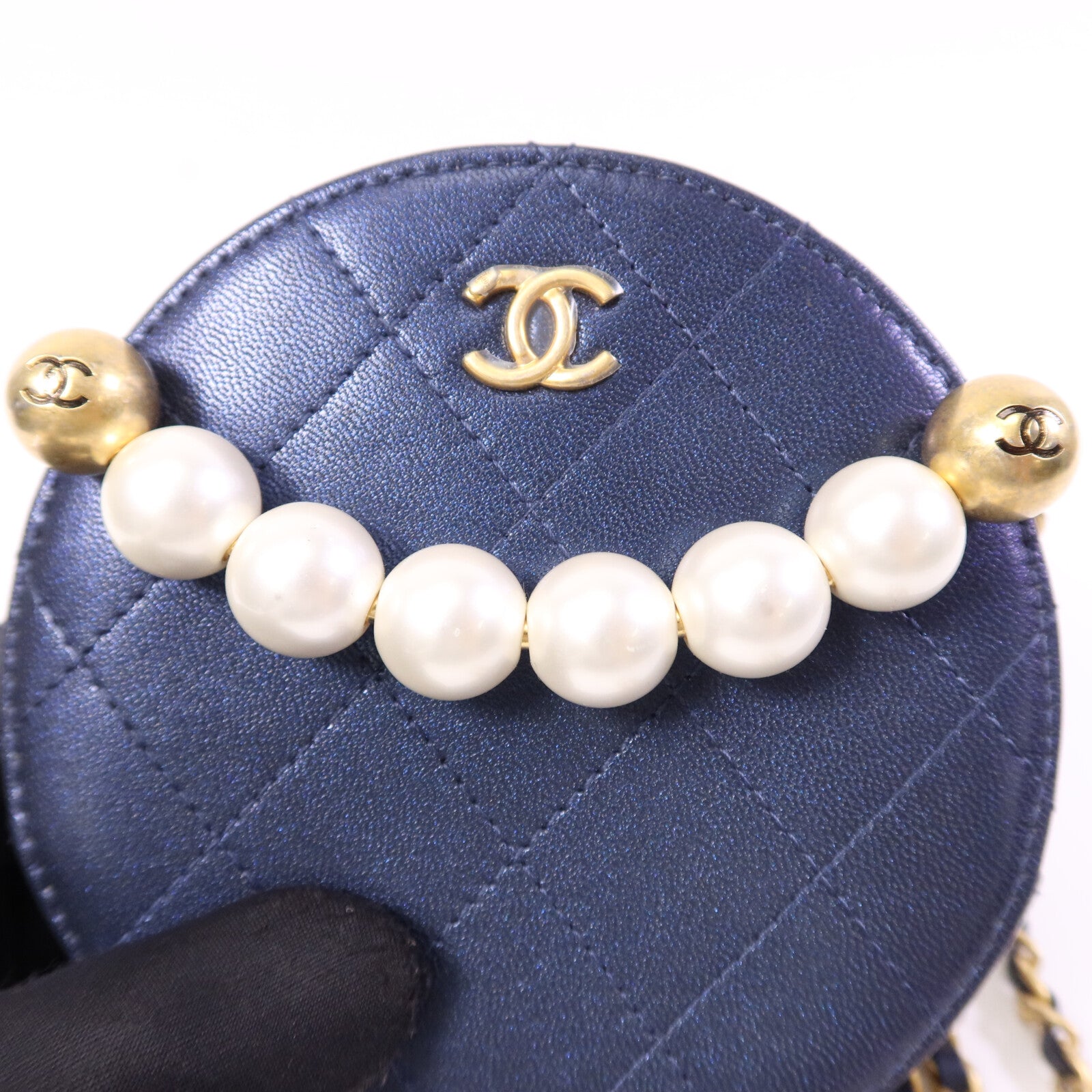 CHANEL 【激減優惠】牛皮皮革Chain Shoulder Bag金扣鏈帶肩背袋