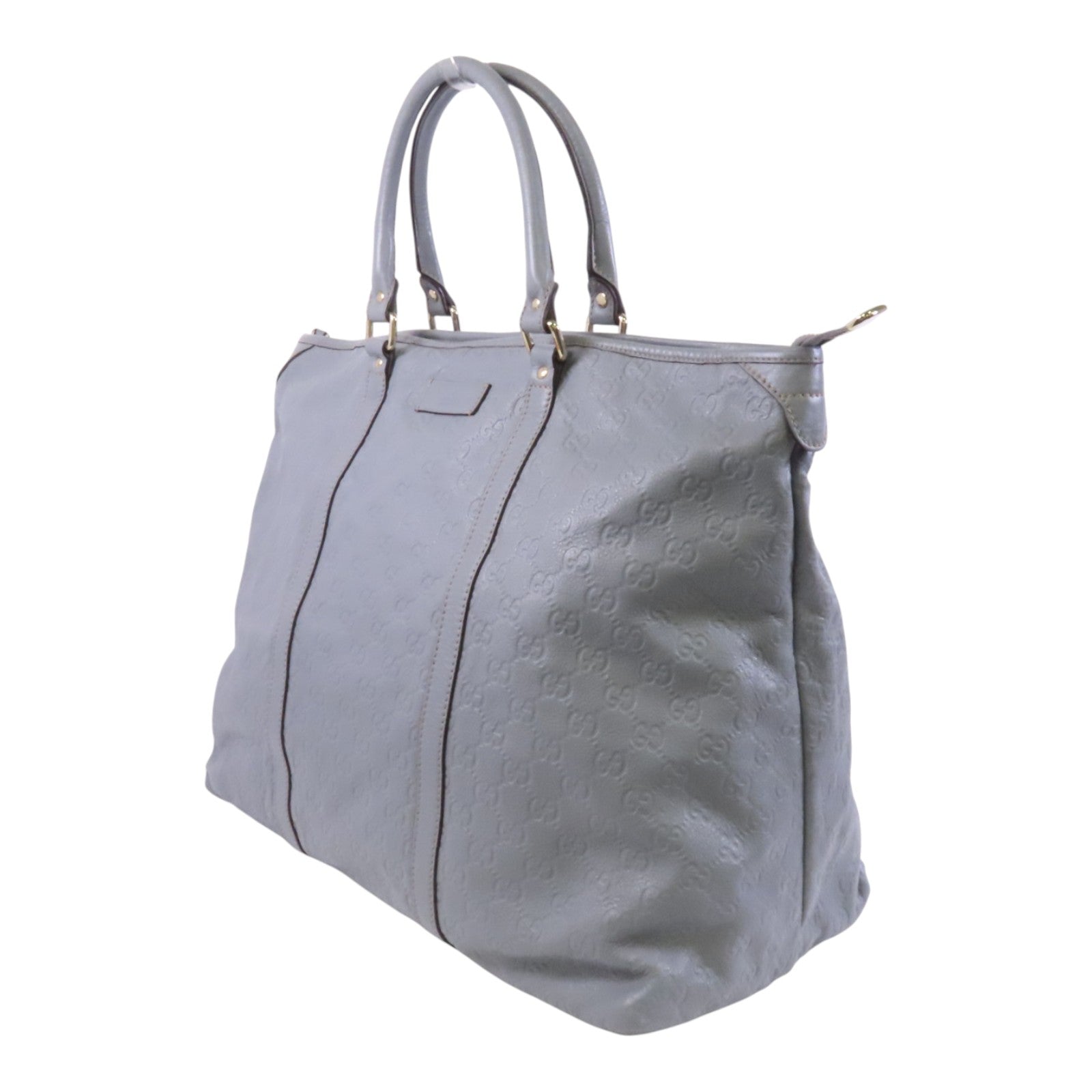 GUCCI 牛皮皮革Tote Bag金扣肩背袋