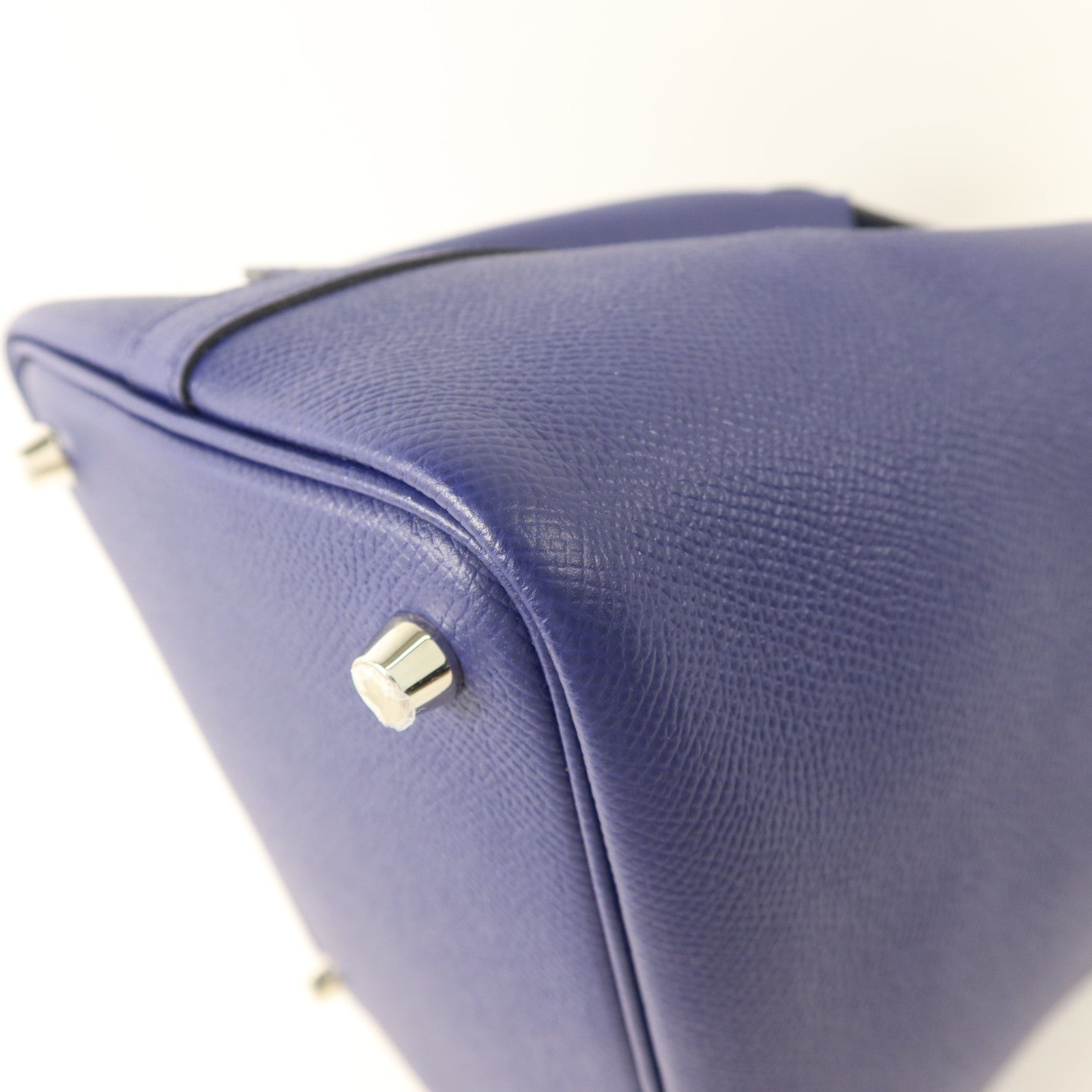 HERMES Epsom皮革Picotin Lock 18銀扣手挽袋Bleu Encre