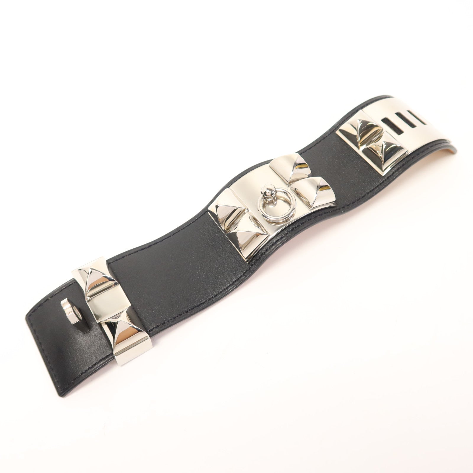 HERMES Swift皮革Collier De Chien手鐲Hermes#S