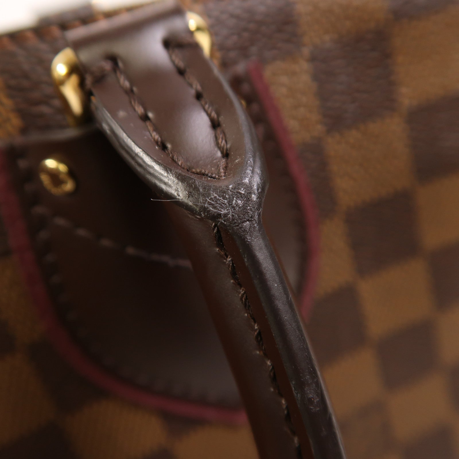 LOUIS VUITTON 【激減優惠】Damier Normandy金扣手挽肩背兩用袋