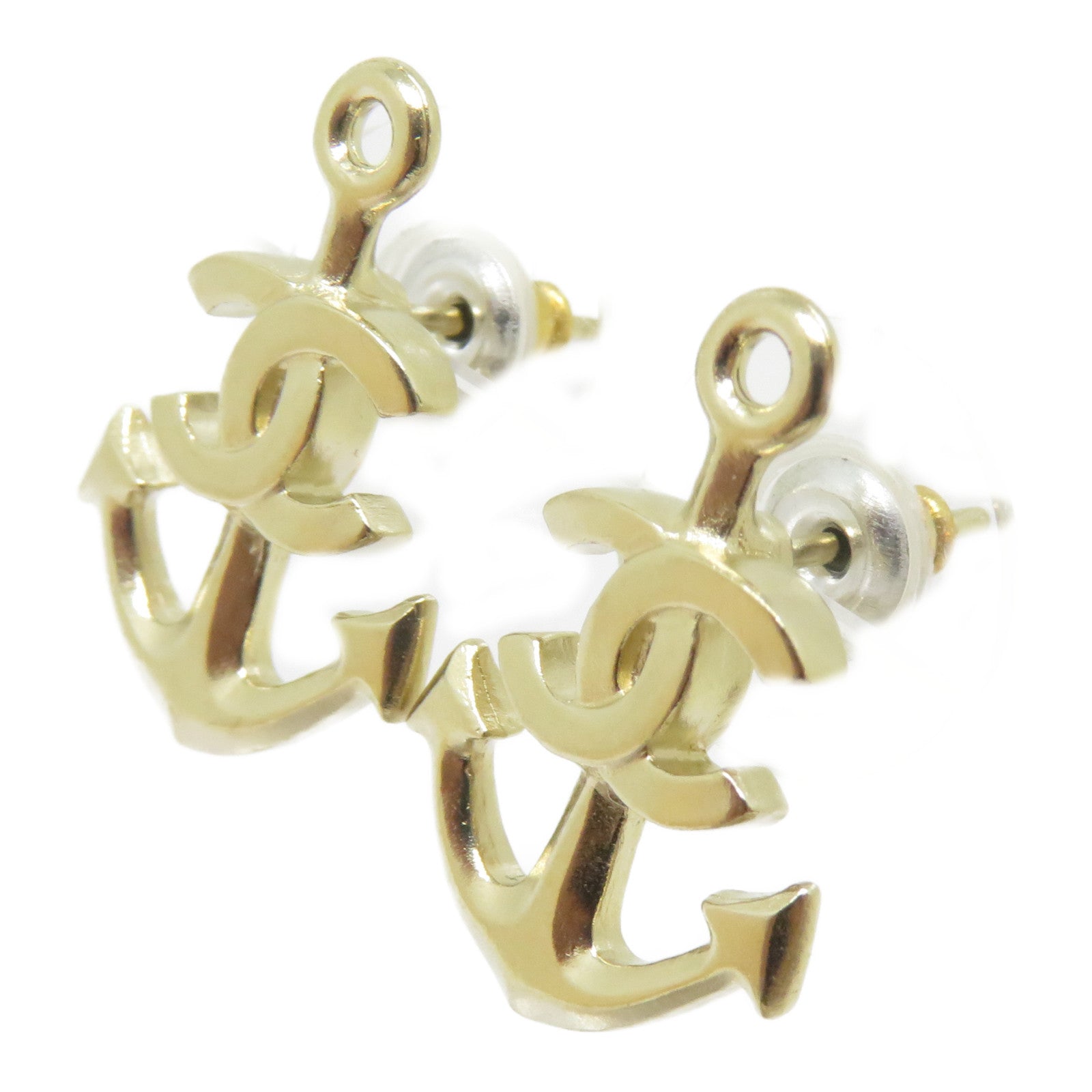 CHANEL 金屬Earrings耳環金色