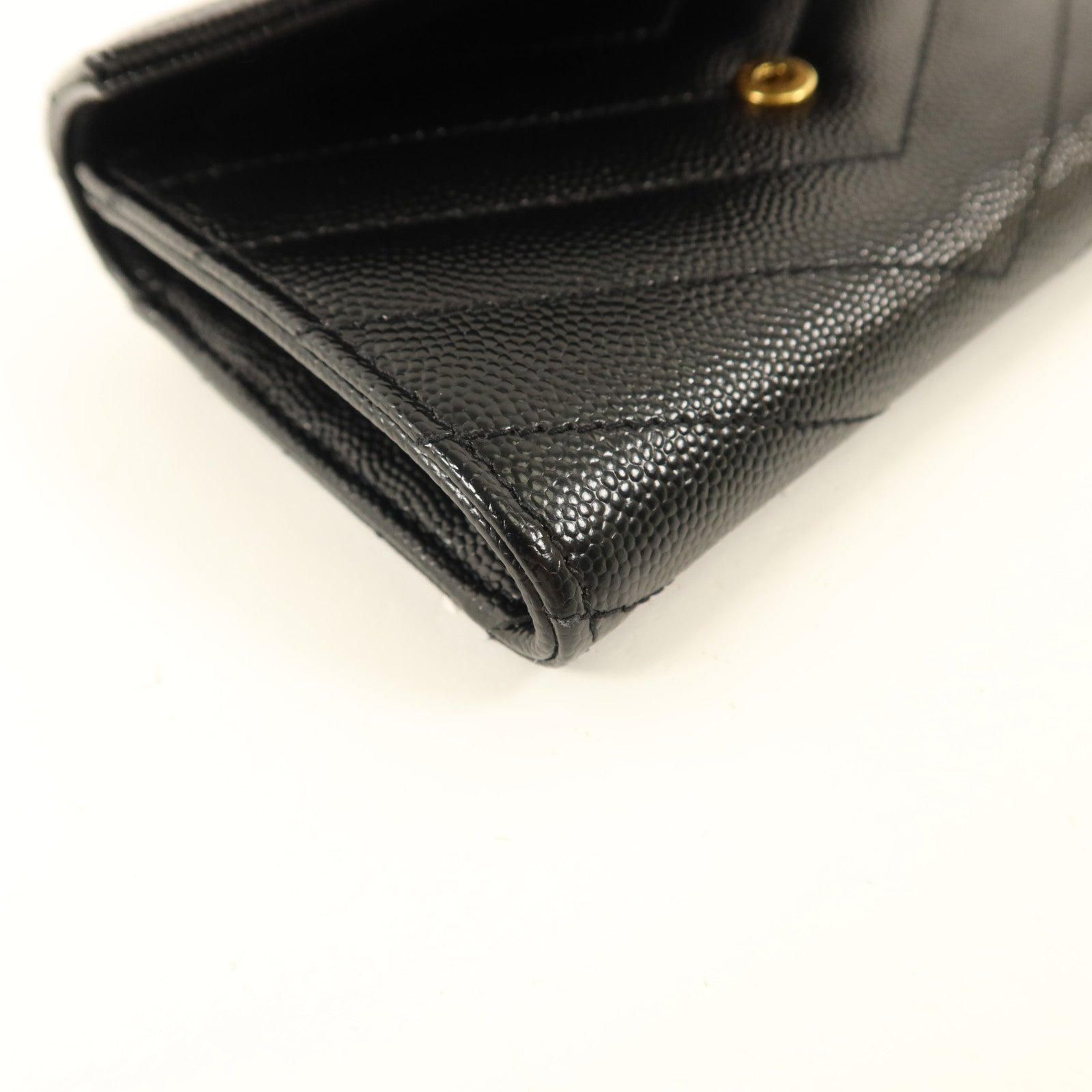 SAINT LAURENT 牛皮皮革Cassandre Matelasse Small Wallet錢包