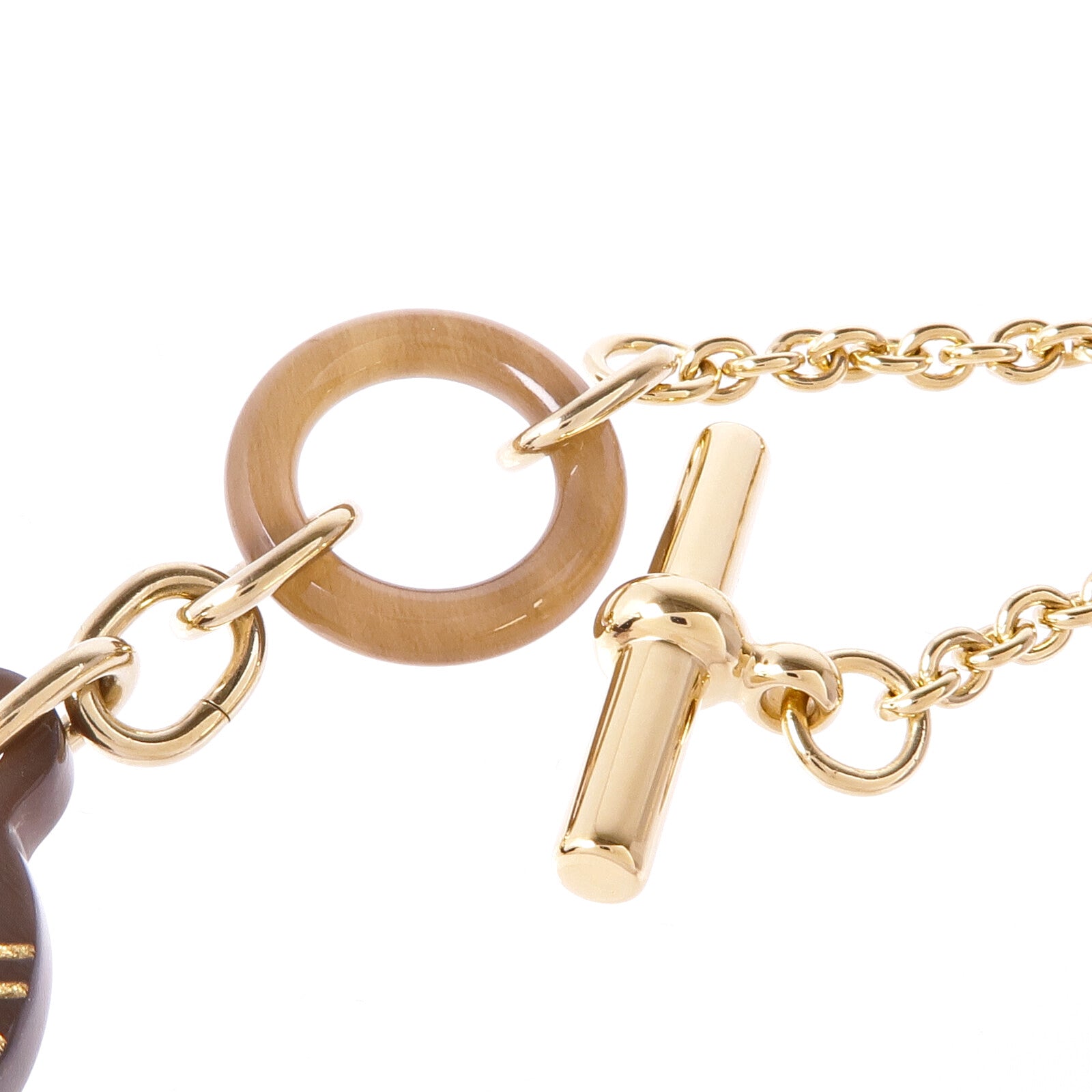 HERMES 金屬/水牛角Necklace項鍊