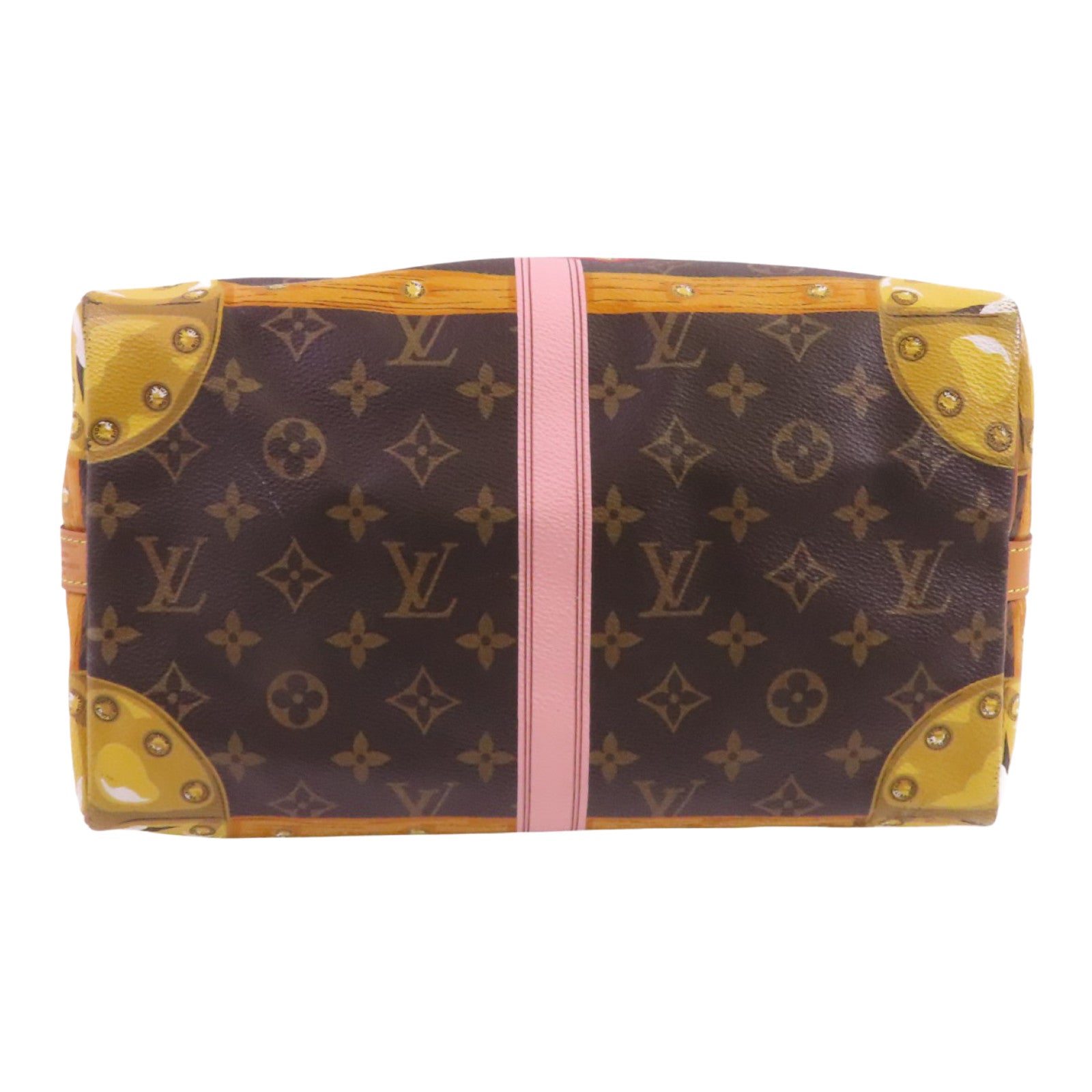 LOUIS VUITTON Monogram Speedy Bandouliere 30 Summer Trunk金扣手挽肩背兩用袋