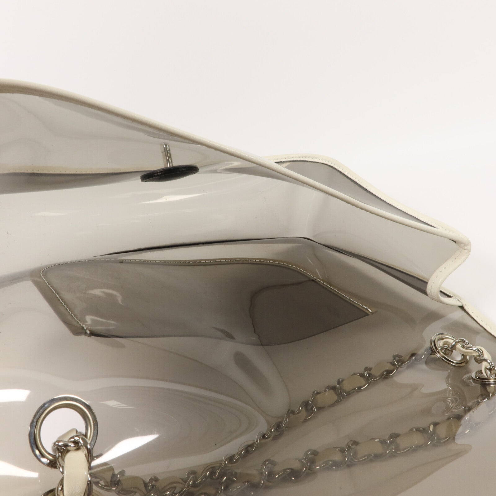 CHANEL PVC Chain Shoulder Bag鏈帶肩背袋
