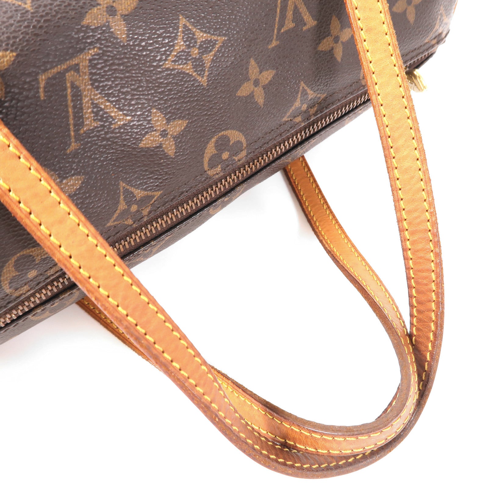 LOUIS VUITTON Monogram Papillon PM金扣手挽袋