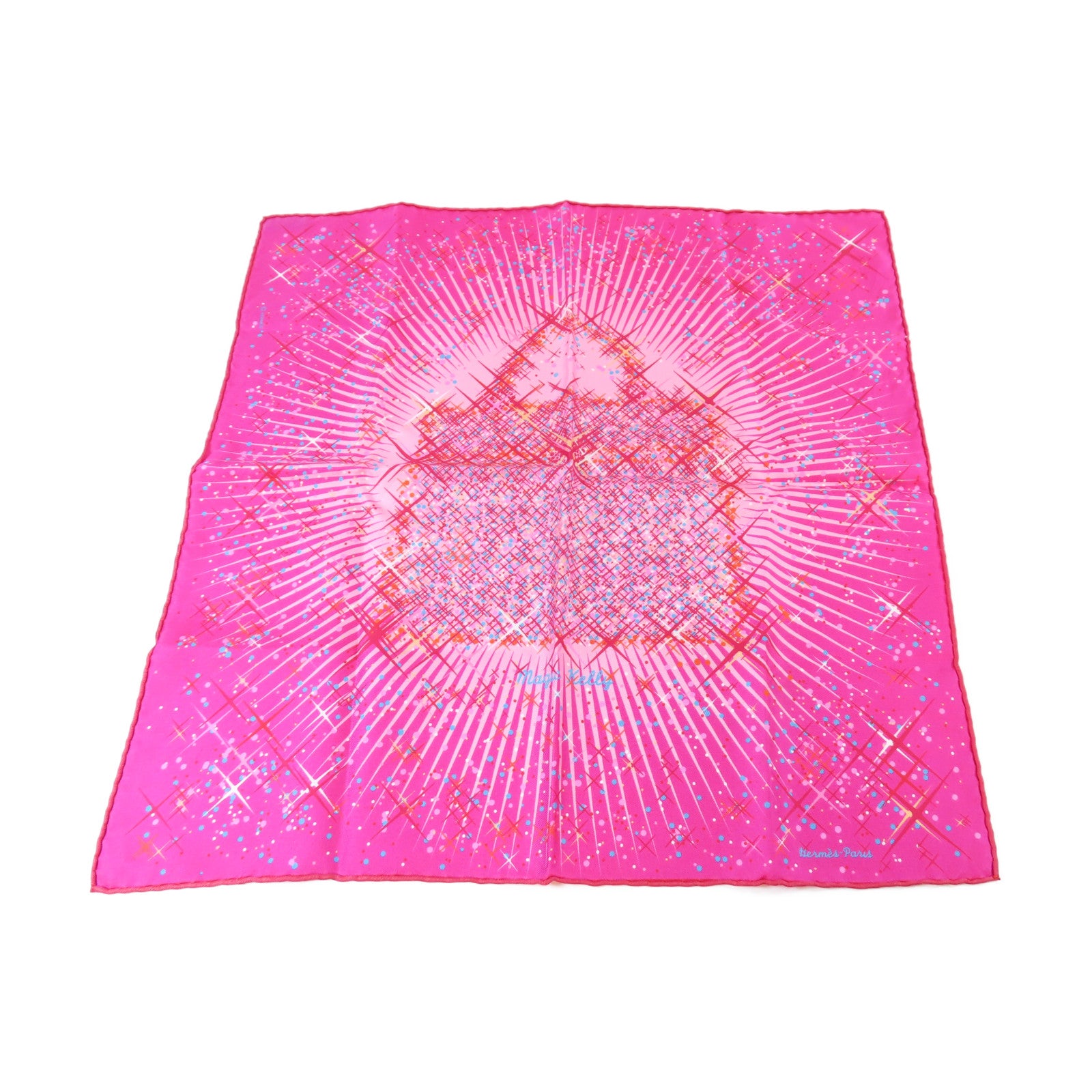 HERMES 【激減優惠】絲質Petit Scarf絲巾桃紅色