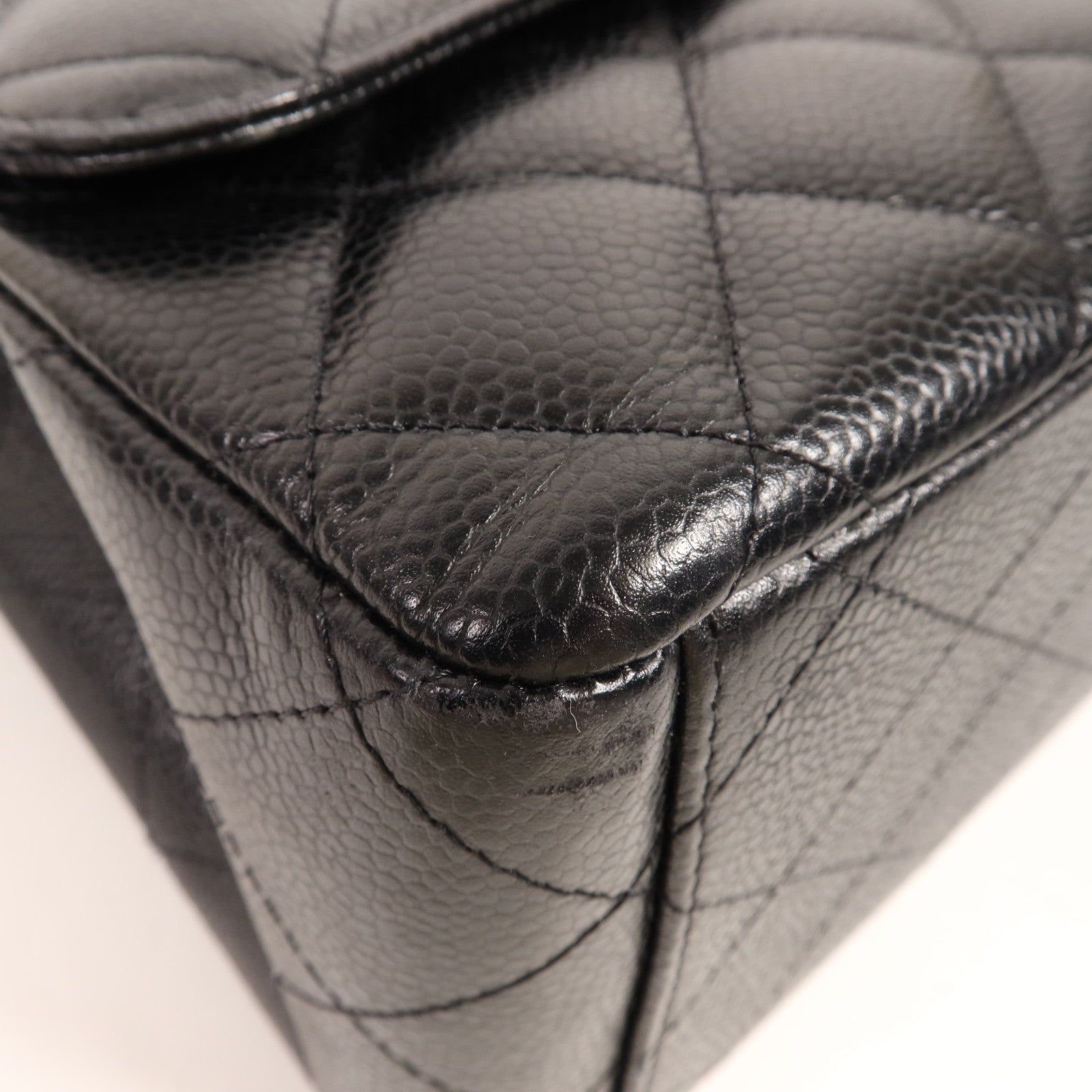 CHANEL 牛皮皮革Maxi Classic金扣鏈帶肩背袋